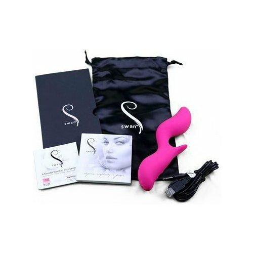 The Black Swan - Dual Vibrator - Rechargeable - Pink - Swan Vibes