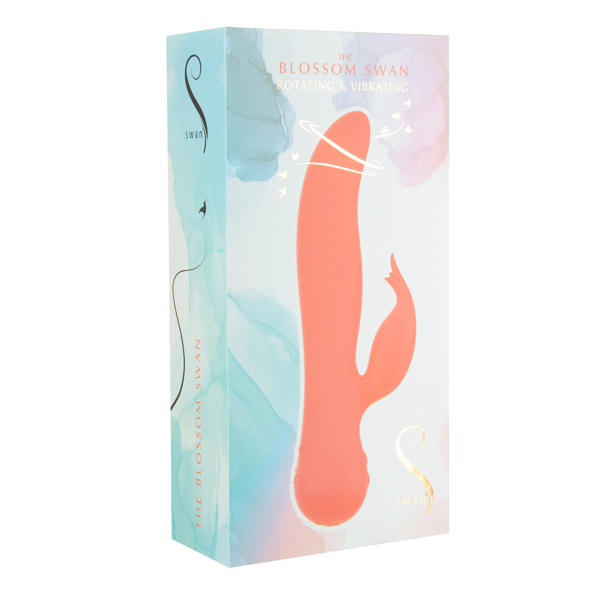 The Blossom Swan® Dual Action Vibrator - Coral - Swan Vibes