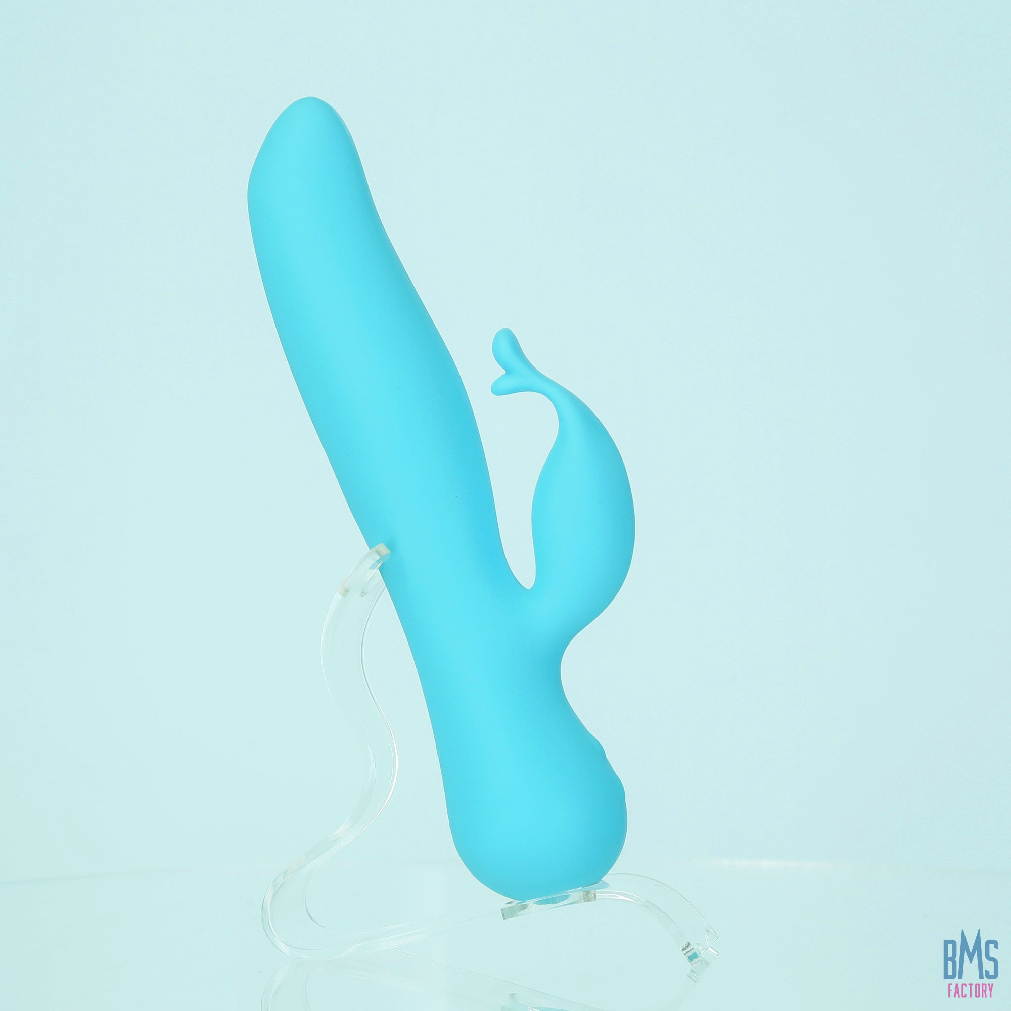 The Kissing Swan® Dual Action Vibrator - Blue - Swan Vibes
