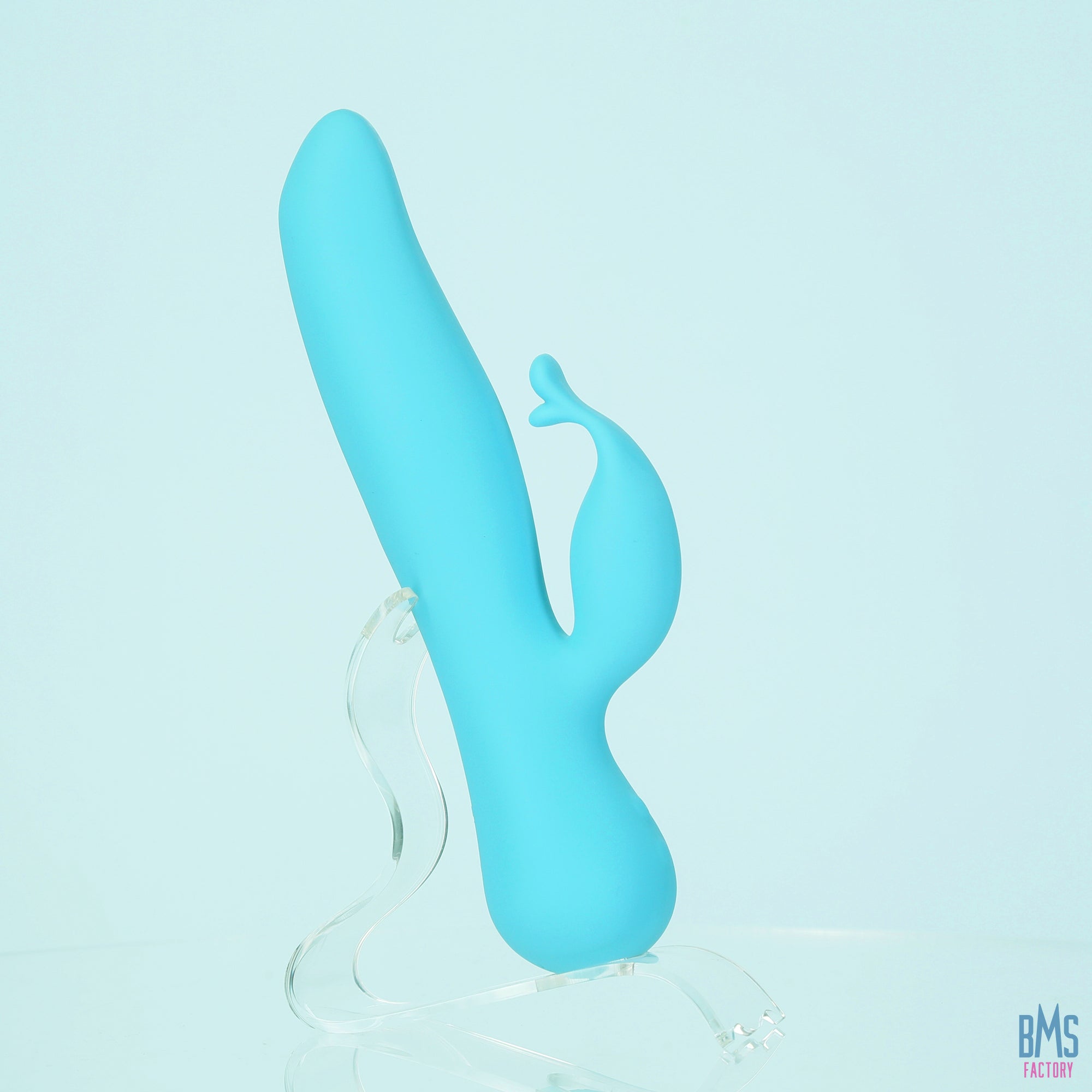 The Kissing Swan® Dual Action Vibrator - Blue - Swan Vibes