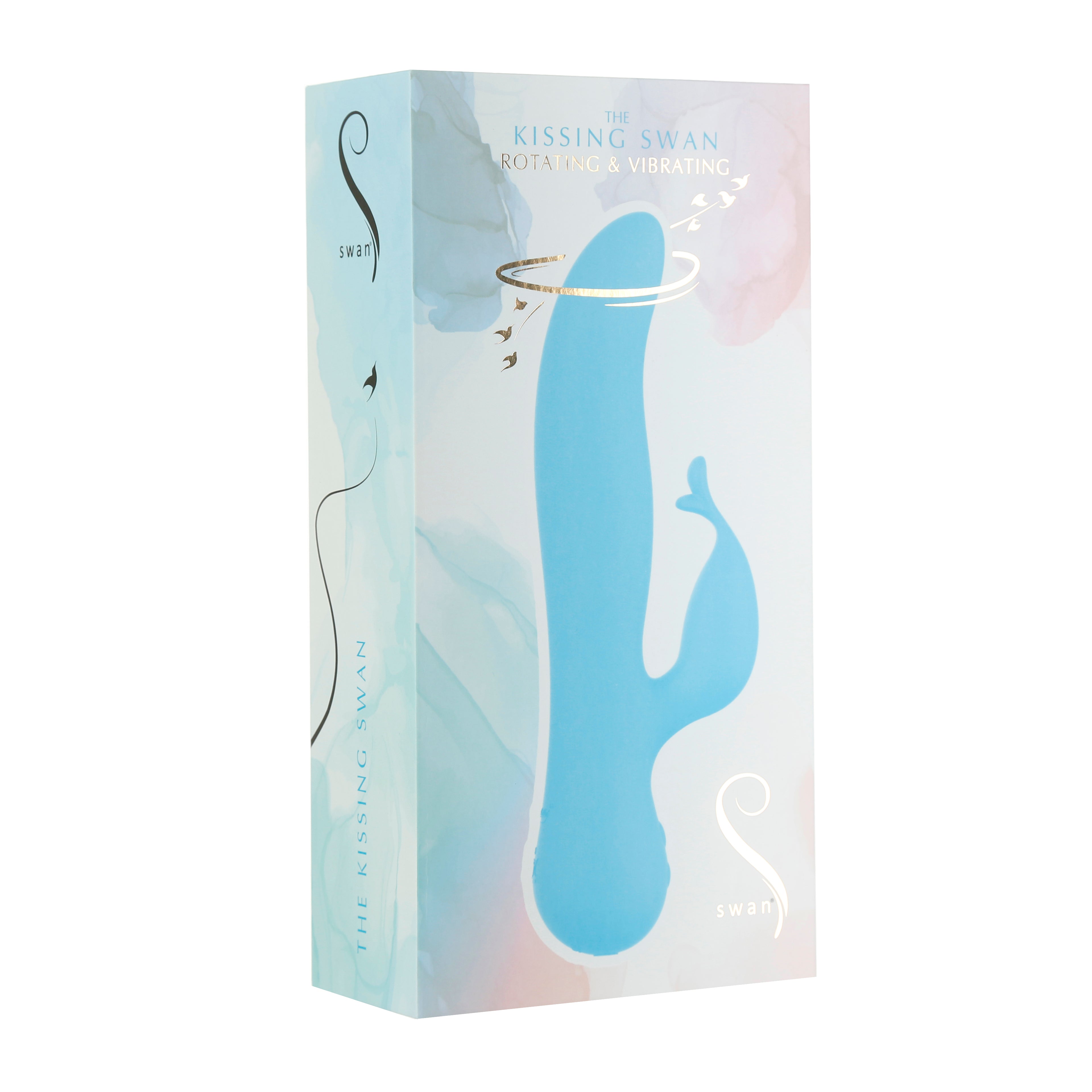 The Kissing Swan® Dual Action Vibrator - Blue - Swan Vibes