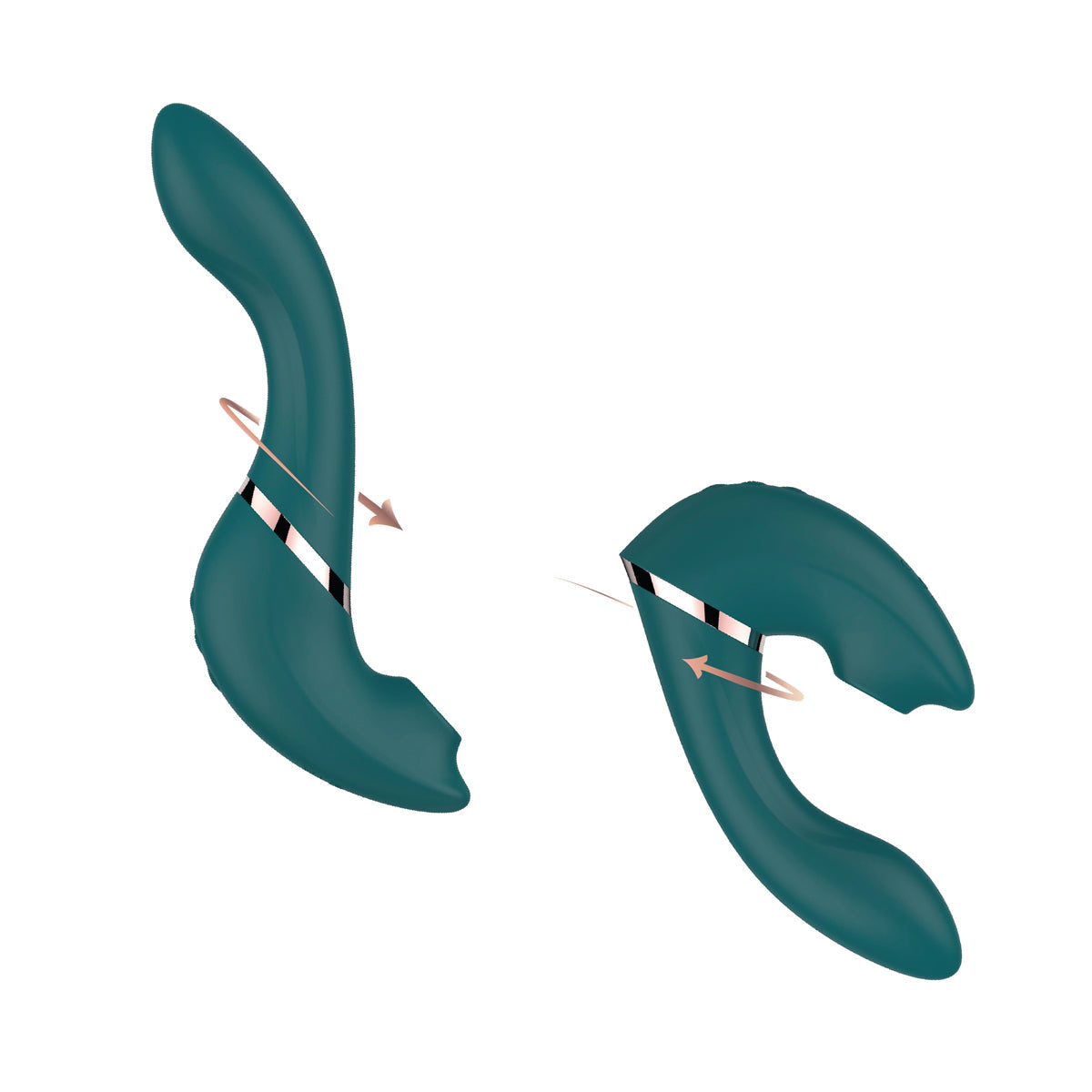 The Monarch Swan®- Transform With A Twist Vibrator & Stimulator - Teal - Swan Vibes