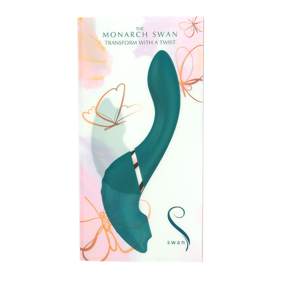 The Monarch Swan®- Transform With A Twist Vibrator & Stimulator - Teal - Swan Vibes