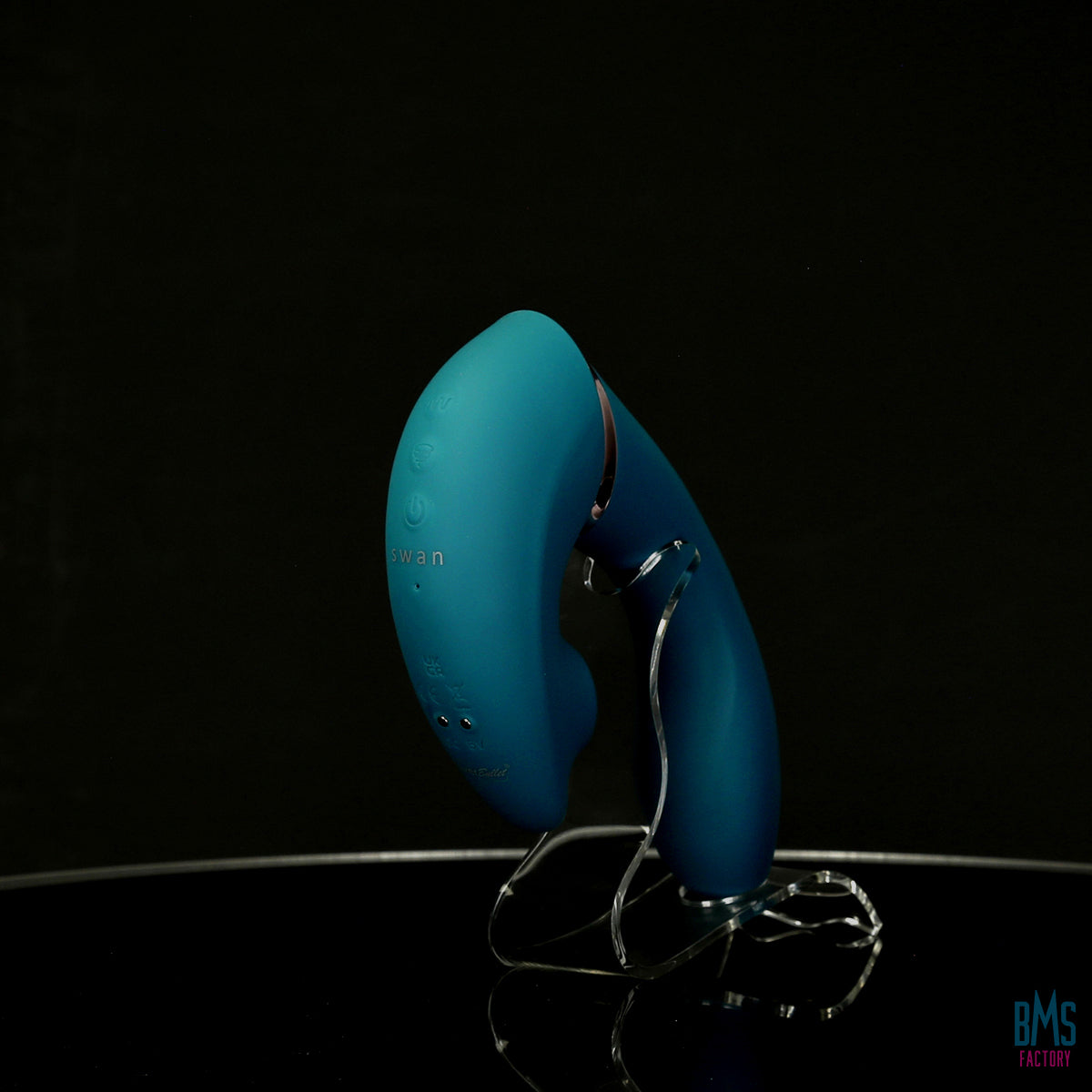 The Monarch Swan®- Transform With A Twist Vibrator & Stimulator - Teal - Swan Vibes