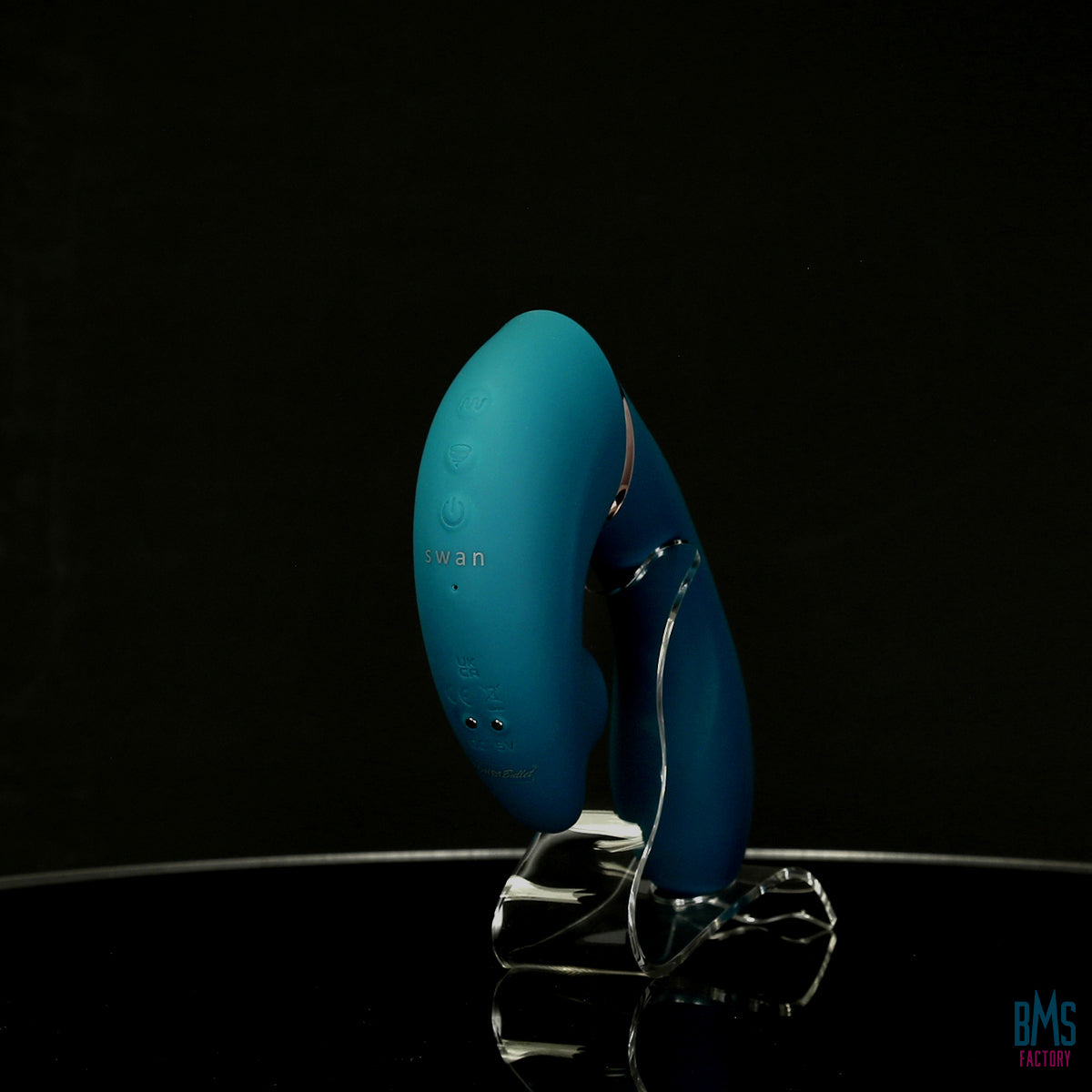 The Monarch Swan®- Transform With A Twist Vibrator & Stimulator - Teal - Swan Vibes