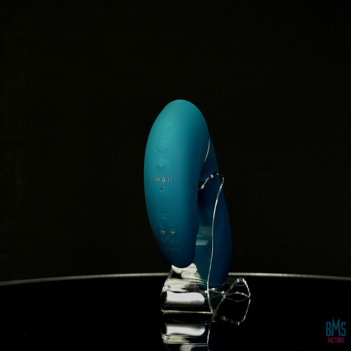 The Monarch Swan®- Transform With A Twist Vibrator & Stimulator - Teal - Swan Vibes