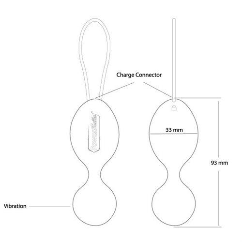 The Swan Clutch -  Vibrating Kegel Balls – Pink - Swan Vibes