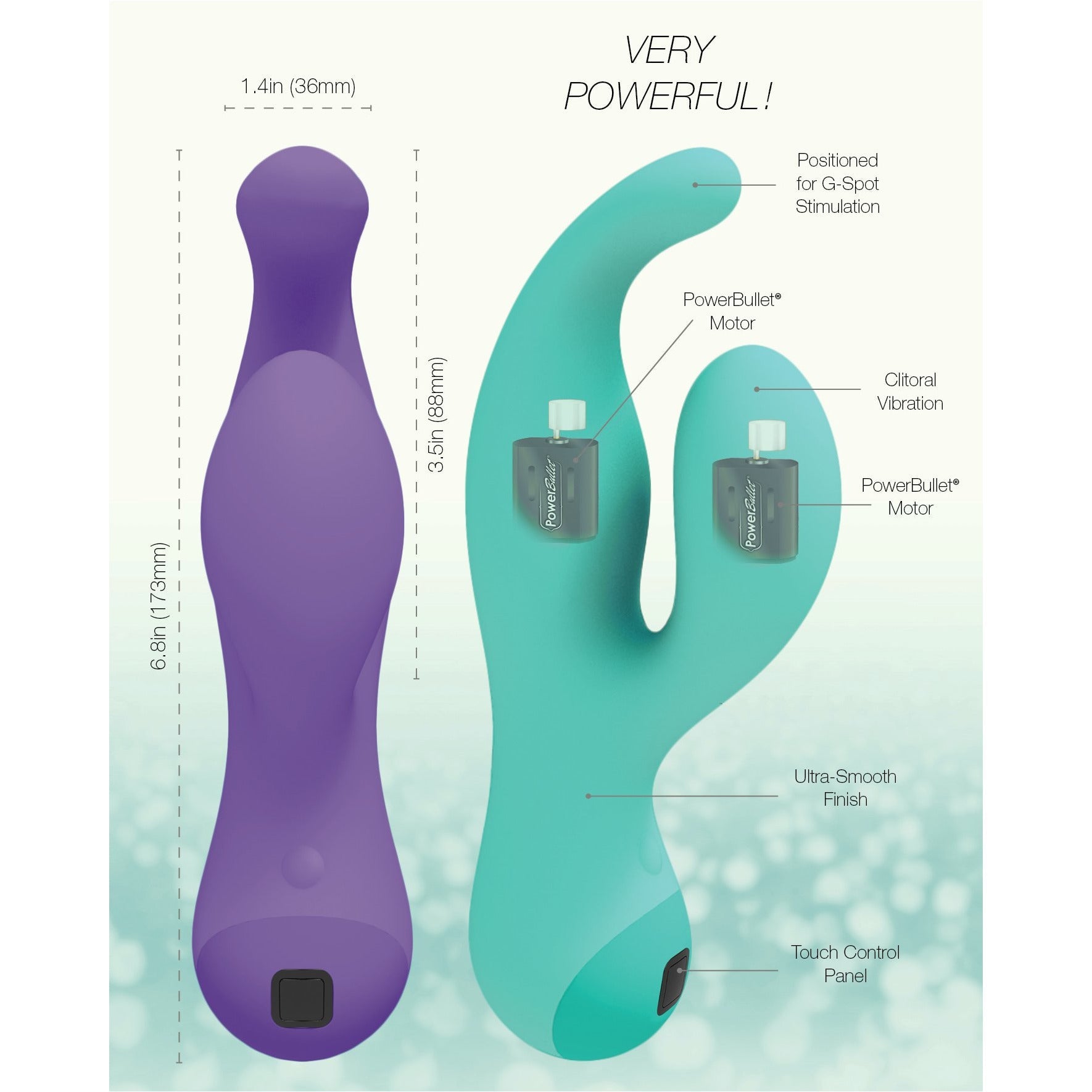 Swan Touch - Solo - Dual Vibrator - Rechargeable - Purple - Swan Vibes