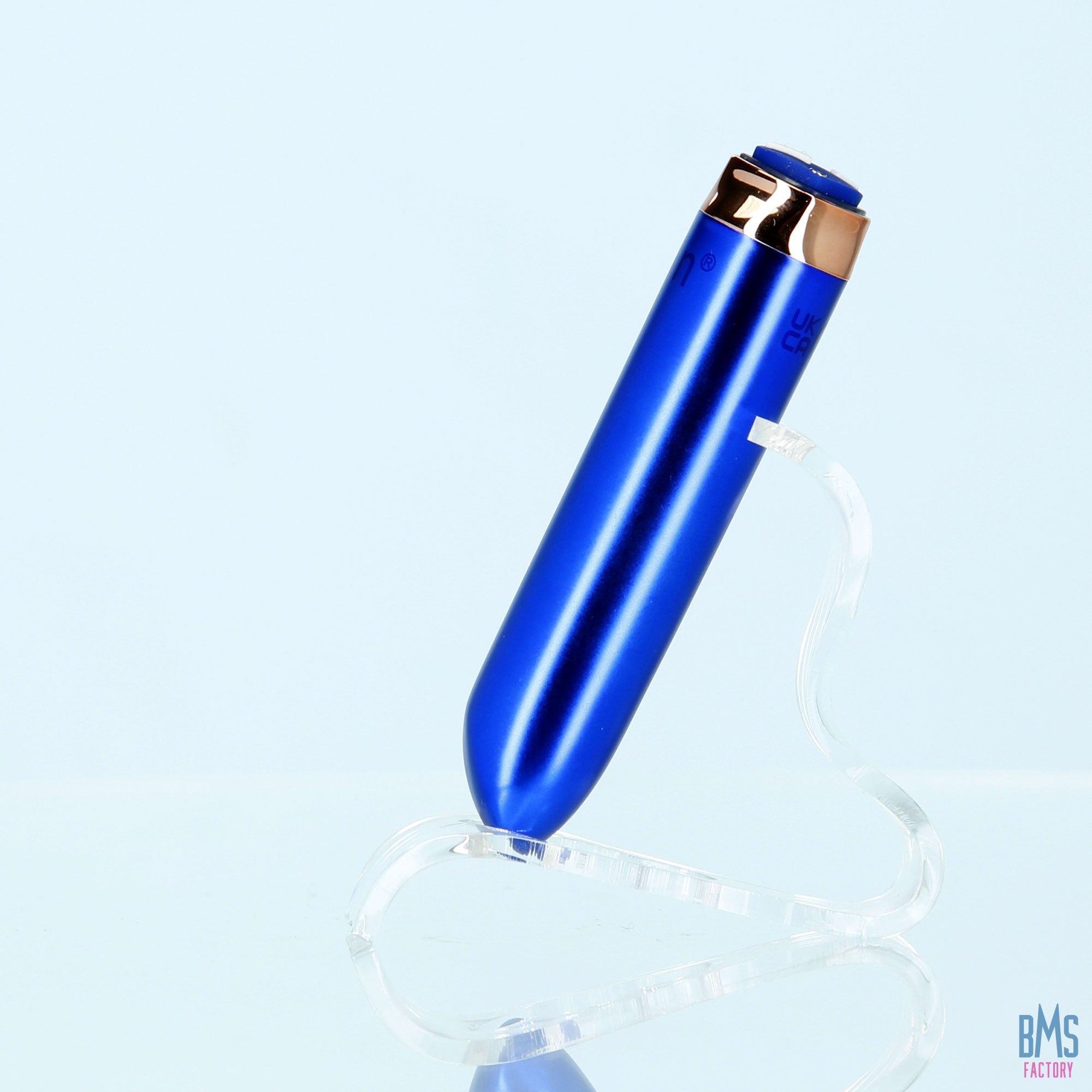 Swan® - Maximum Bullet Vibrator + Silicone Comfy Cuff – Blue - Swan Vibes