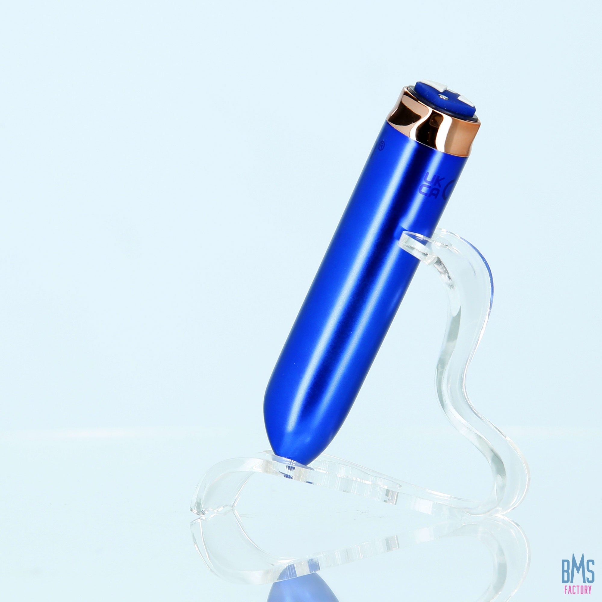 Swan® - Maximum Bullet Vibrator + Silicone Comfy Cuff – Blue - Swan Vibes