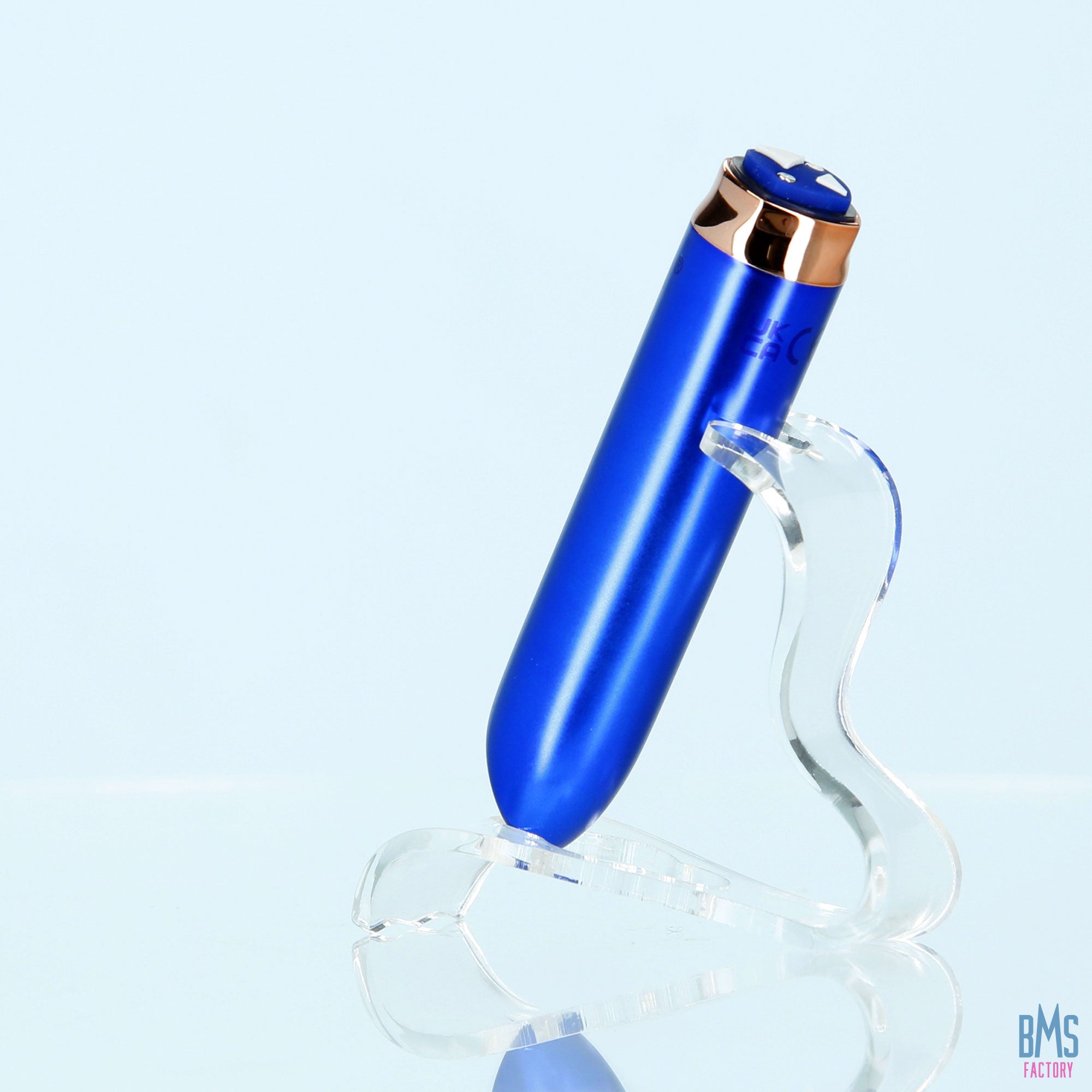 Swan® - Maximum Bullet Vibrator + Silicone Comfy Cuff – Blue - Swan Vibes