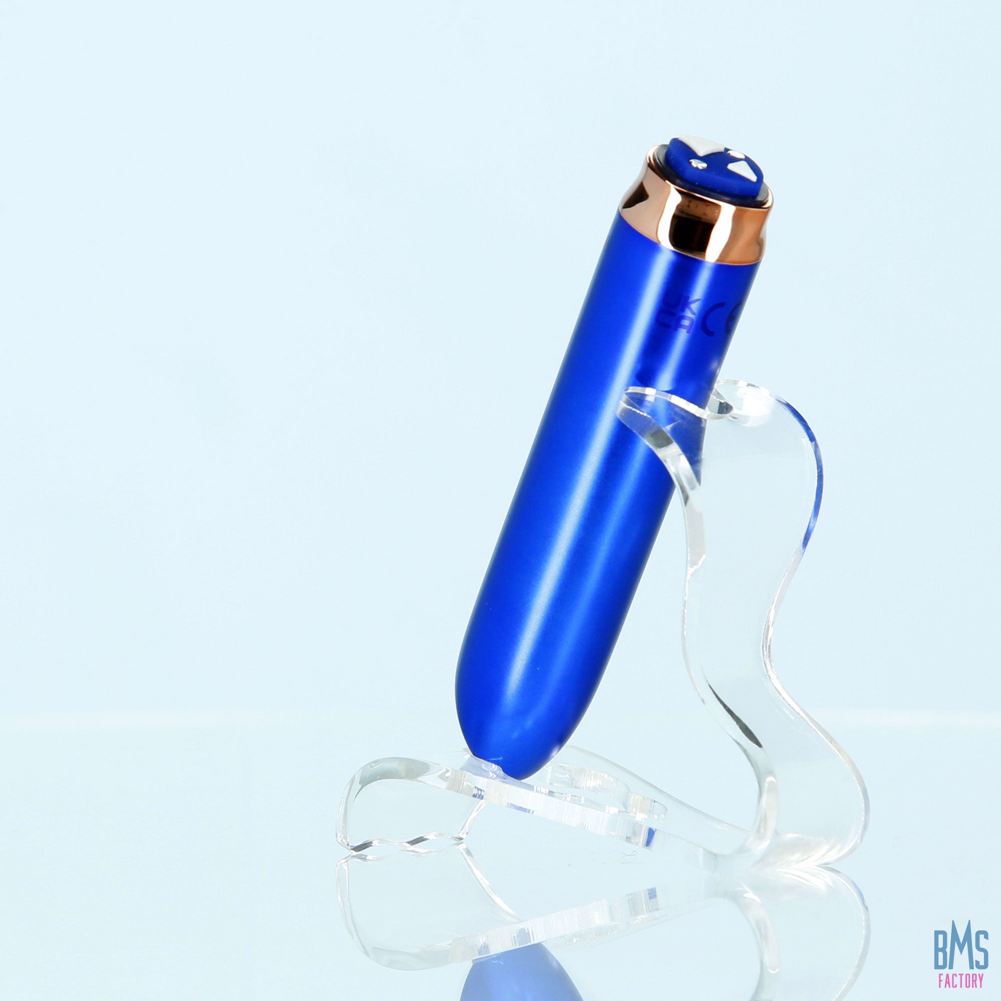 Swan® - Maximum Bullet Vibrator + Silicone Comfy Cuff – Blue - Swan Vibes