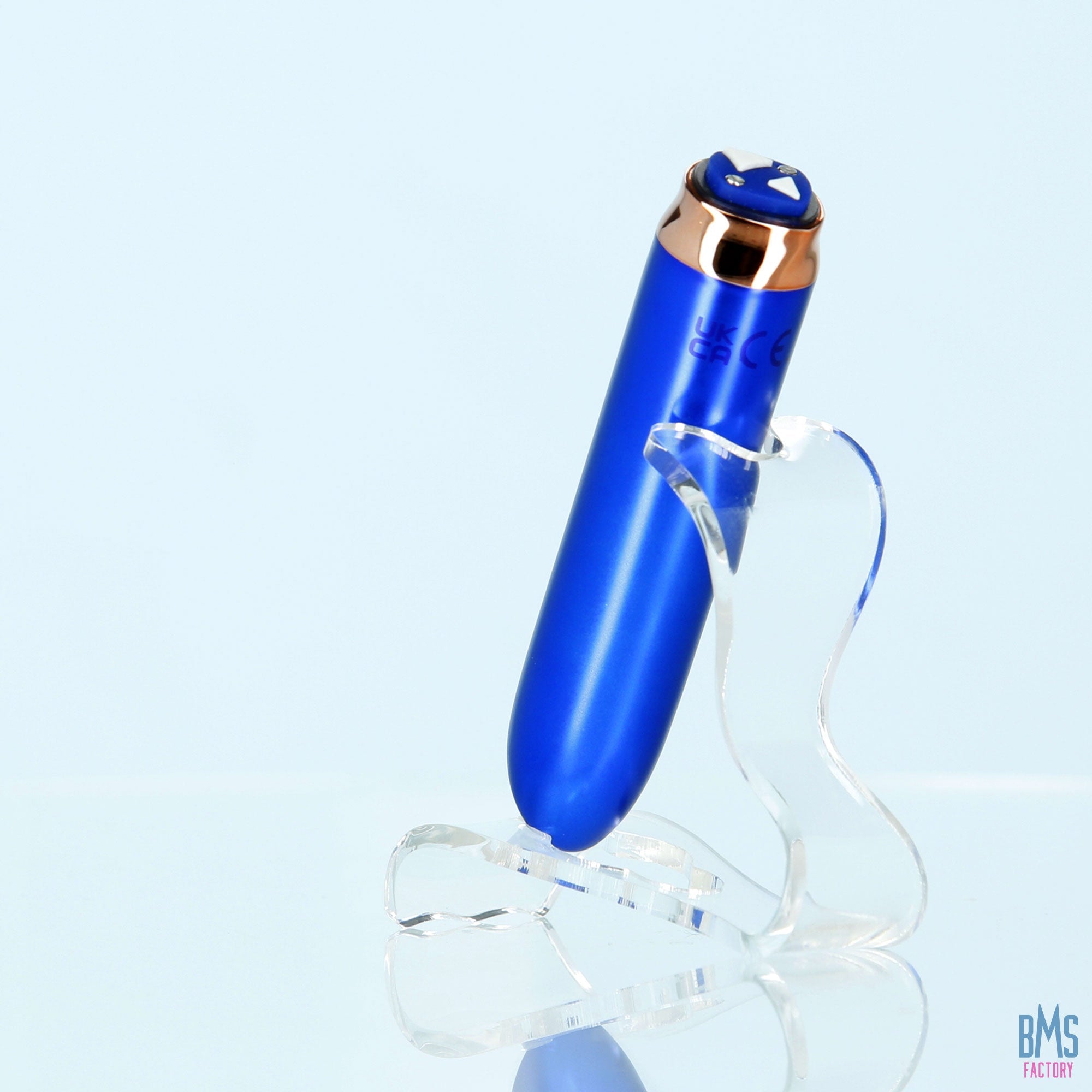 Swan® - Maximum Bullet Vibrator + Silicone Comfy Cuff – Blue - Swan Vibes