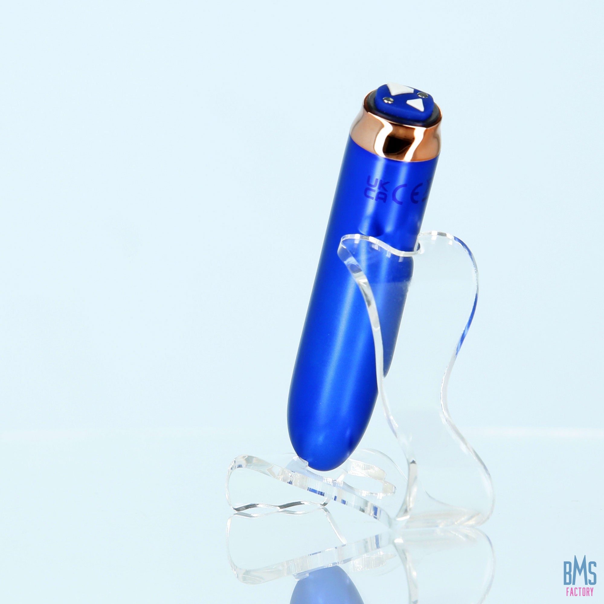 Swan® - Maximum Bullet Vibrator + Silicone Comfy Cuff – Blue - Swan Vibes
