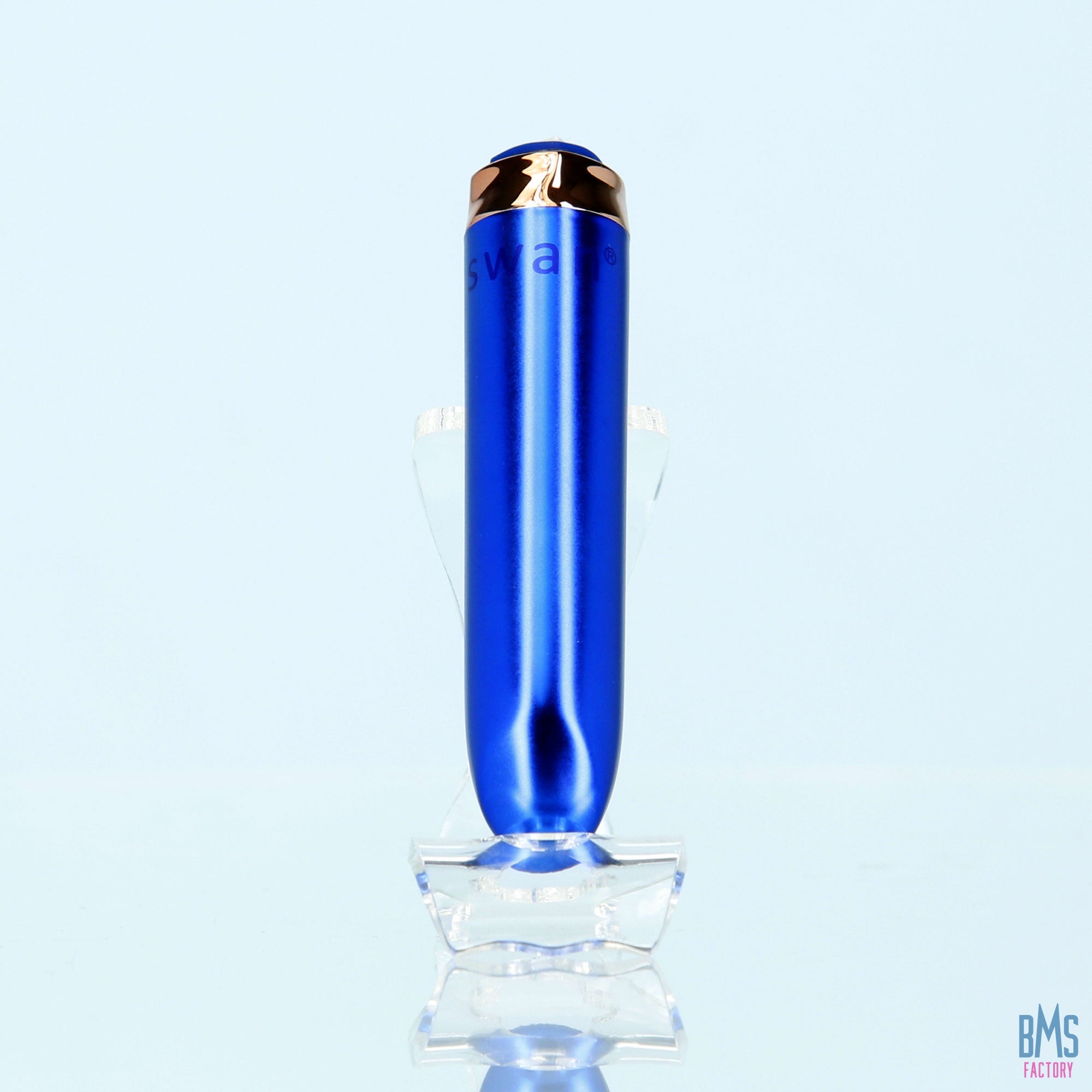 Swan® - Maximum Bullet Vibrator + Silicone Comfy Cuff – Blue - Swan Vibes