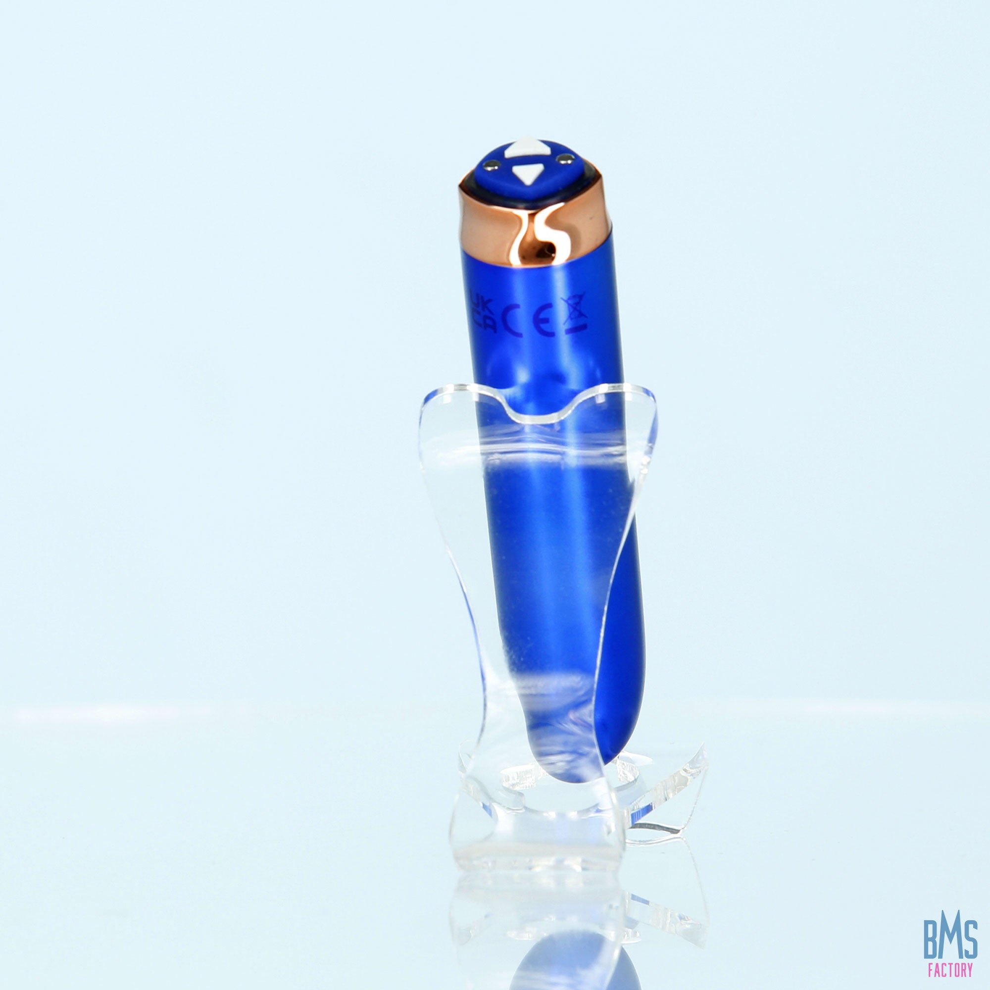 Swan® - Maximum Bullet Vibrator + Silicone Comfy Cuff – Blue - Swan Vibes