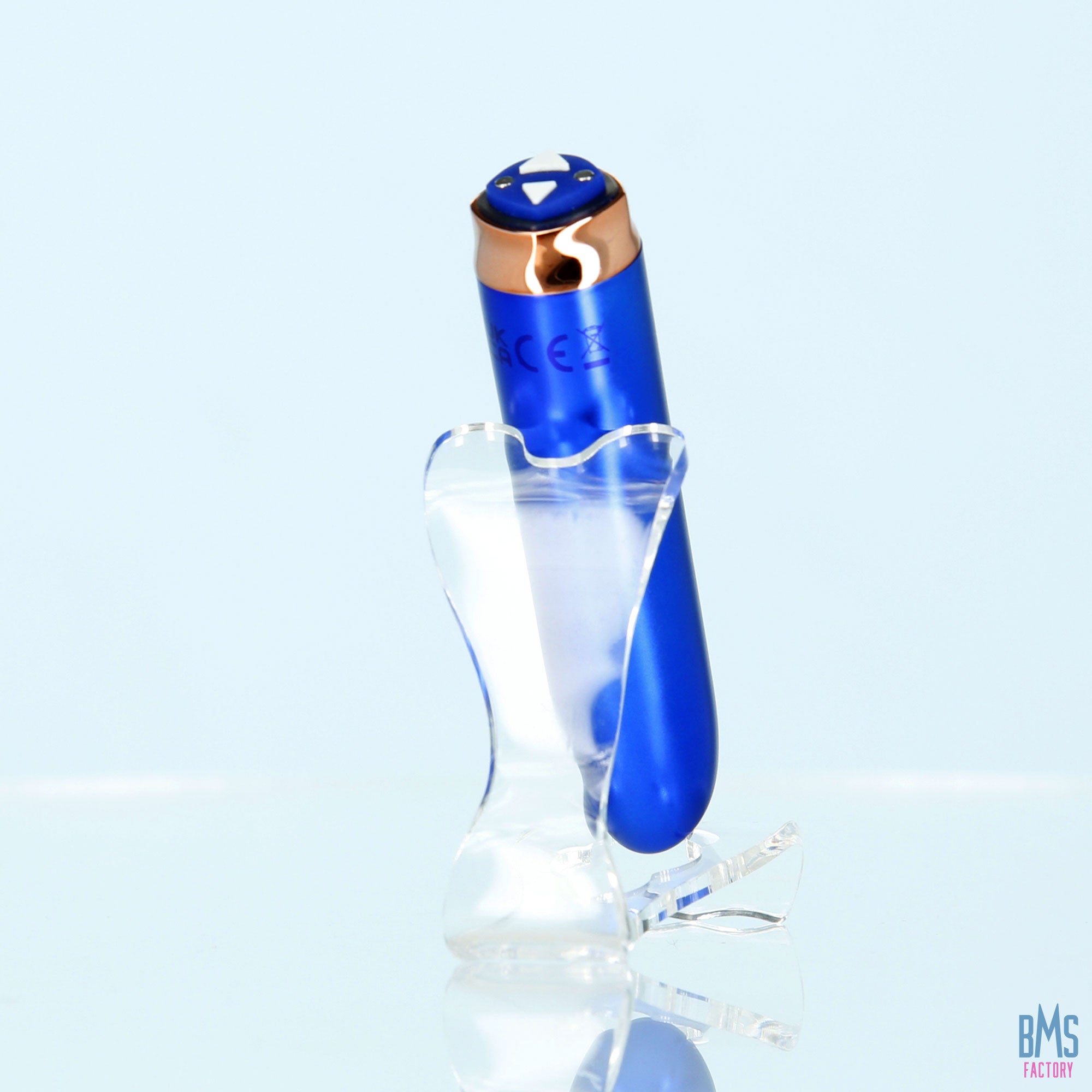 Swan® - Maximum Bullet Vibrator + Silicone Comfy Cuff – Blue - Swan Vibes
