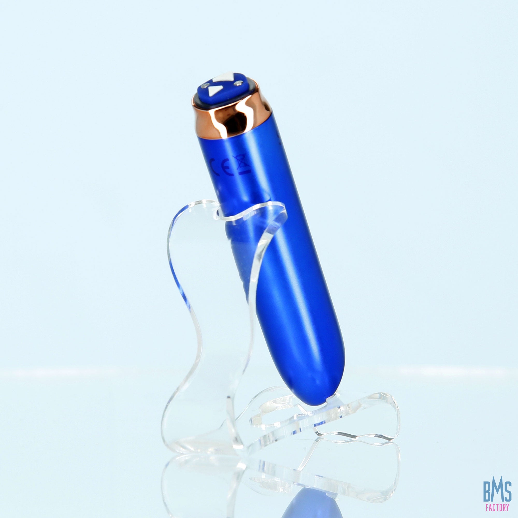 Swan® - Maximum Bullet Vibrator + Silicone Comfy Cuff – Blue - Swan Vibes