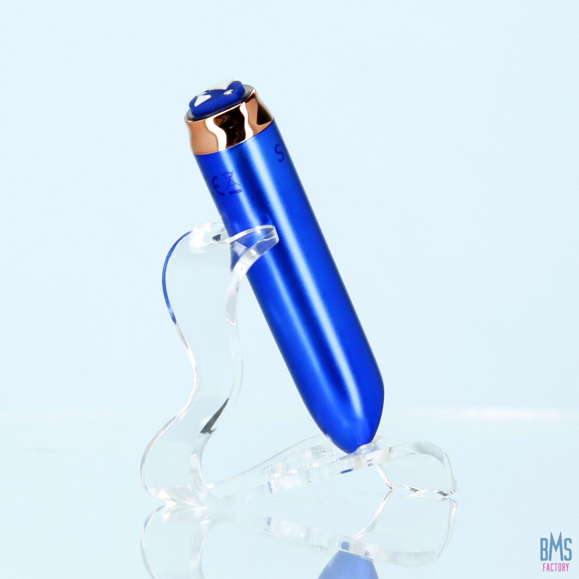 Swan® - Maximum Bullet Vibrator + Silicone Comfy Cuff – Blue - Swan Vibes