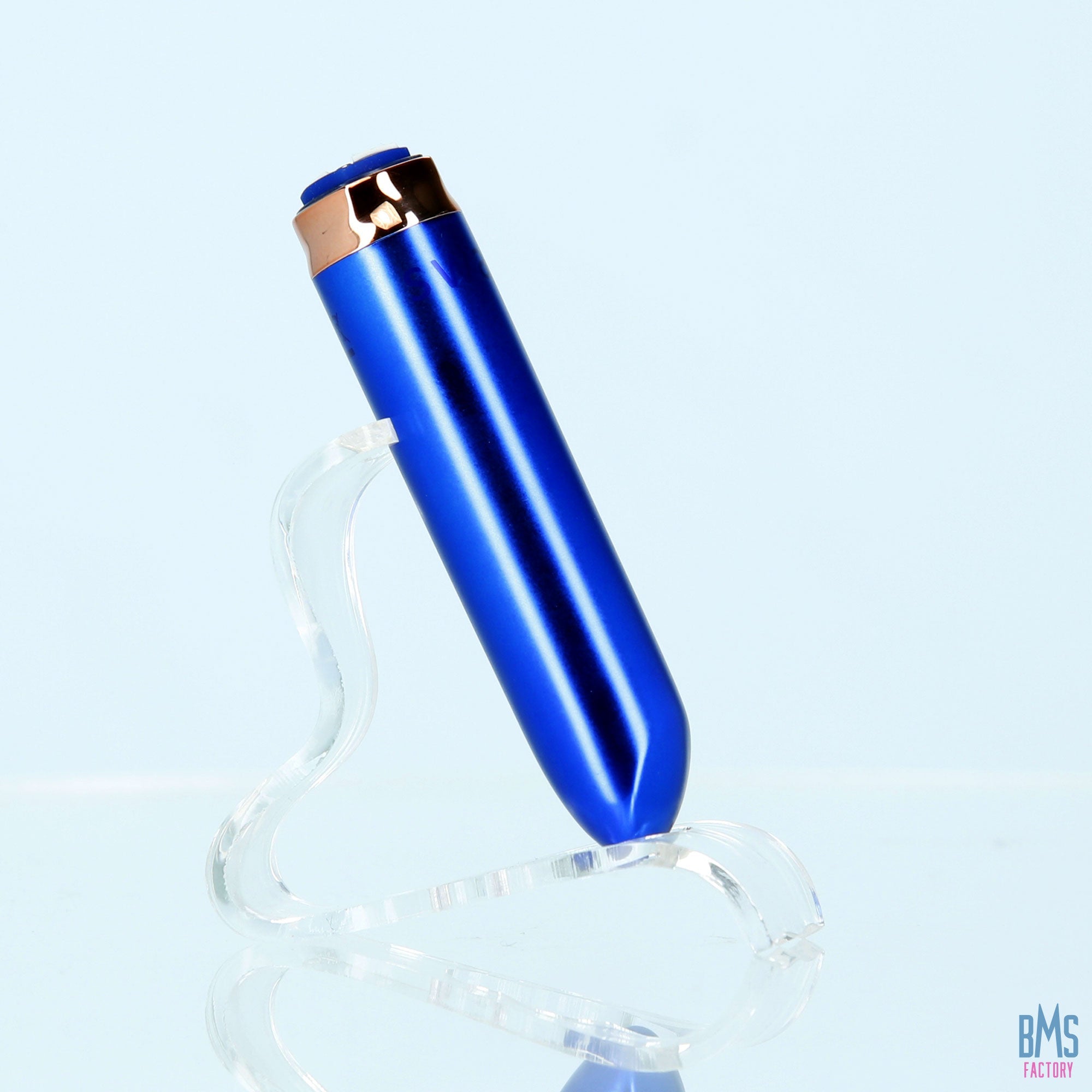 Swan® - Maximum Bullet Vibrator + Silicone Comfy Cuff – Blue - Swan Vibes
