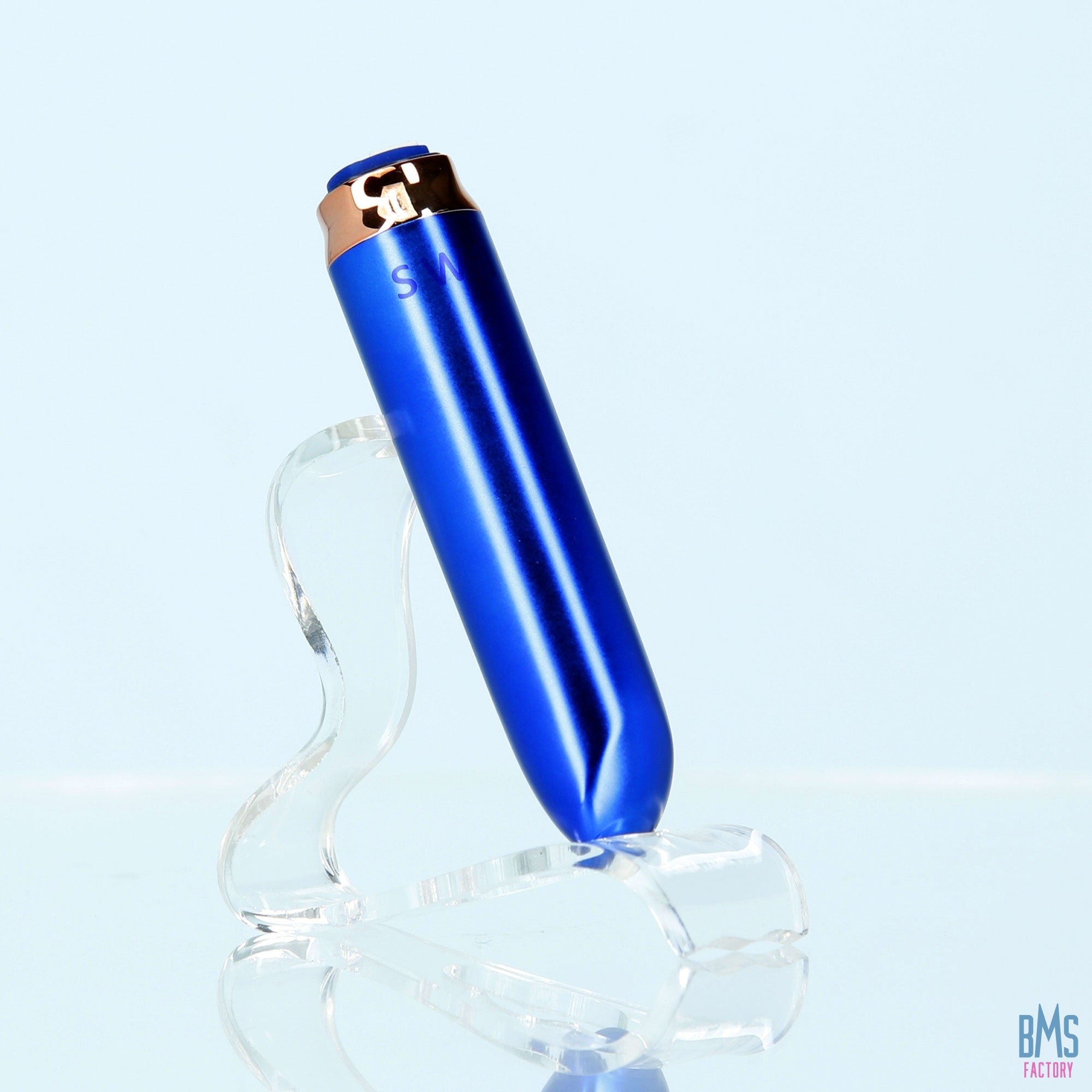 Swan® - Maximum Bullet Vibrator + Silicone Comfy Cuff – Blue - Swan Vibes
