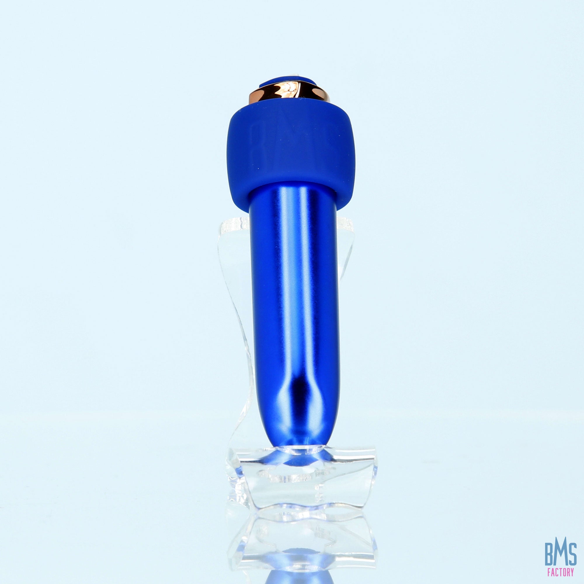 Swan® - Maximum Bullet Vibrator + Silicone Comfy Cuff – Blue - Swan Vibes