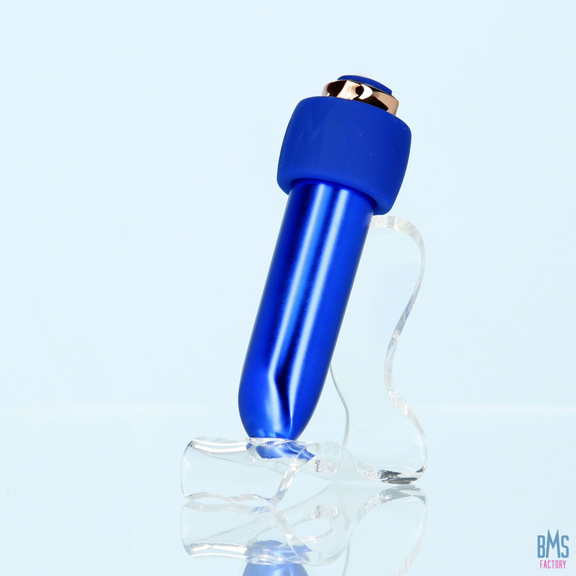 Swan® - Maximum Bullet Vibrator + Silicone Comfy Cuff – Blue - Swan Vibes