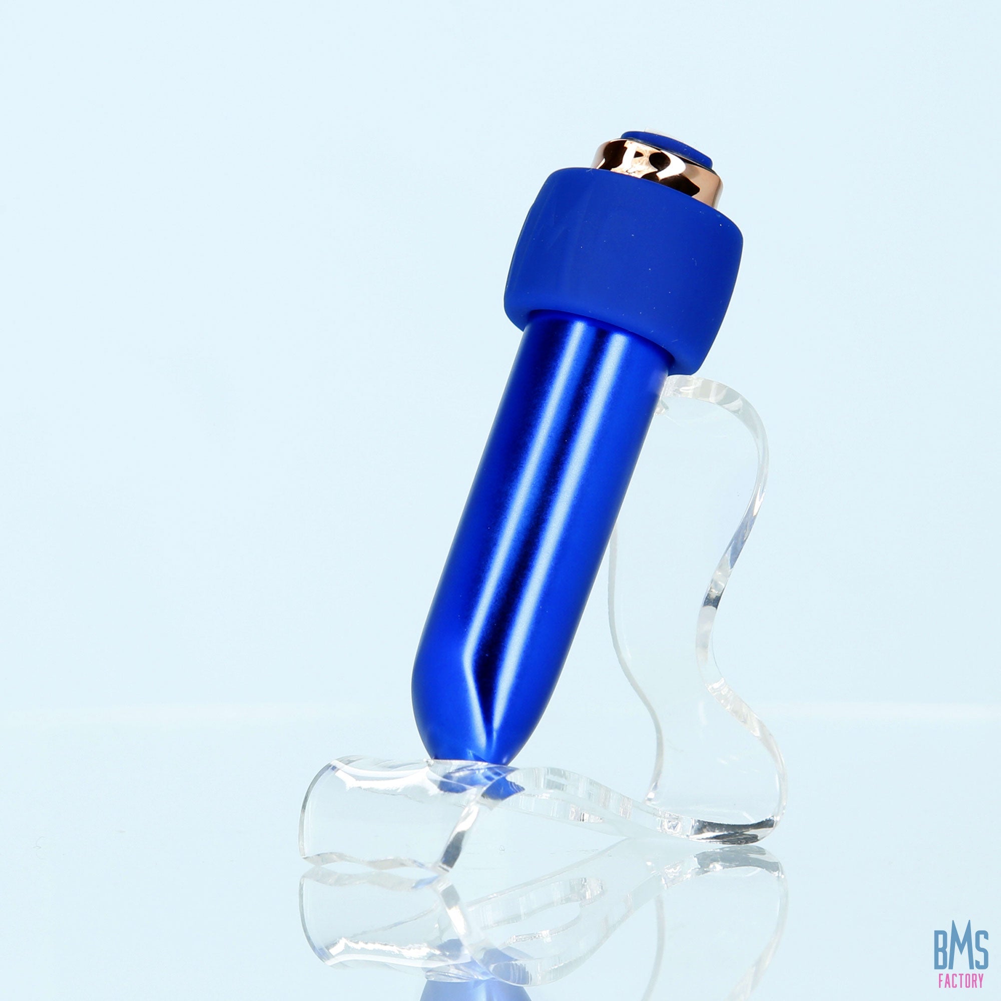 Swan® - Maximum Bullet Vibrator + Silicone Comfy Cuff – Blue - Swan Vibes