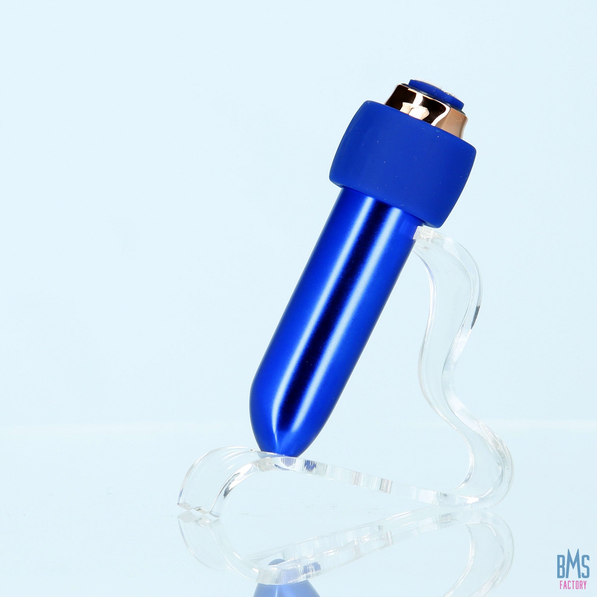 Swan® - Maximum Bullet Vibrator + Silicone Comfy Cuff – Blue - Swan Vibes