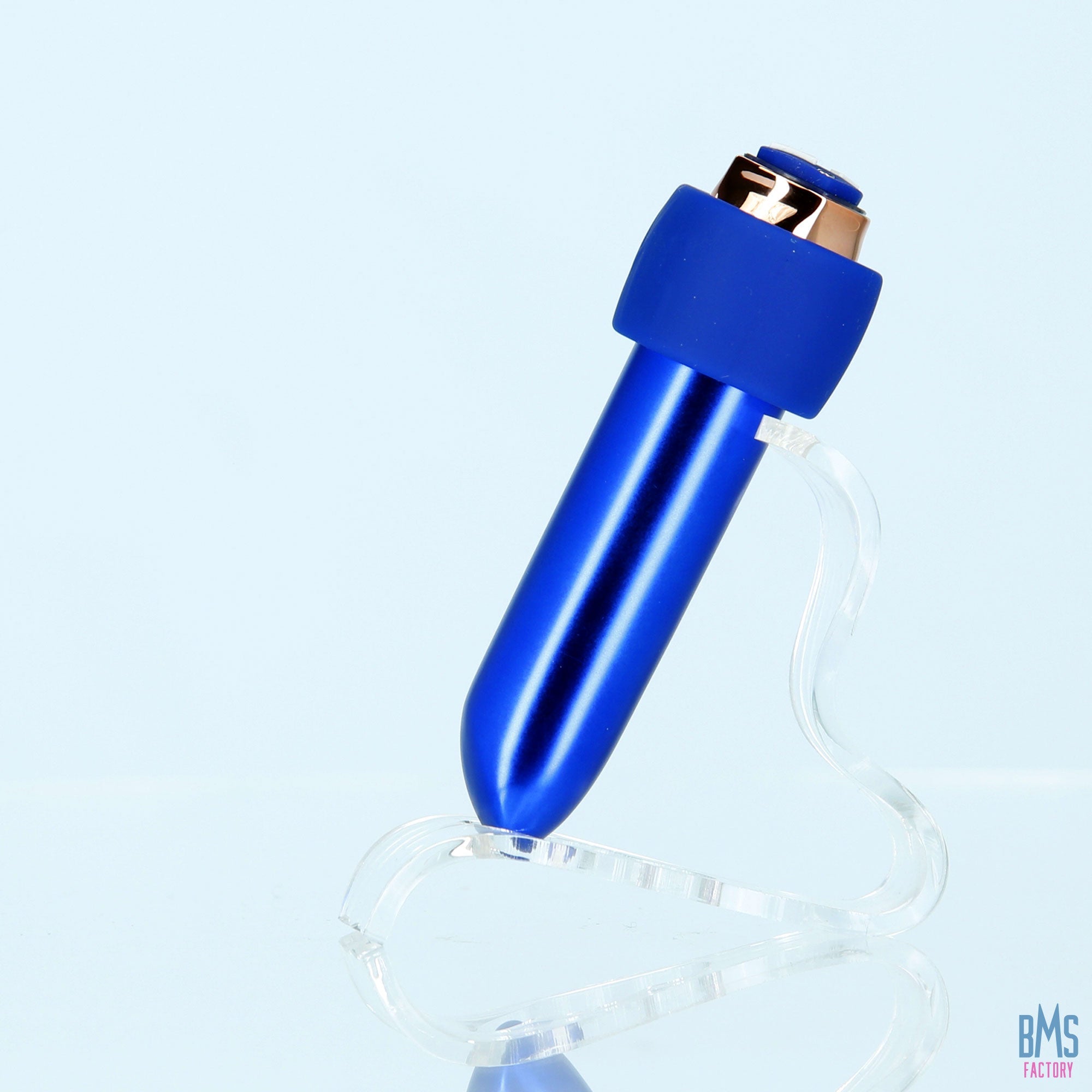 Swan® - Maximum Bullet Vibrator + Silicone Comfy Cuff – Blue - Swan Vibes