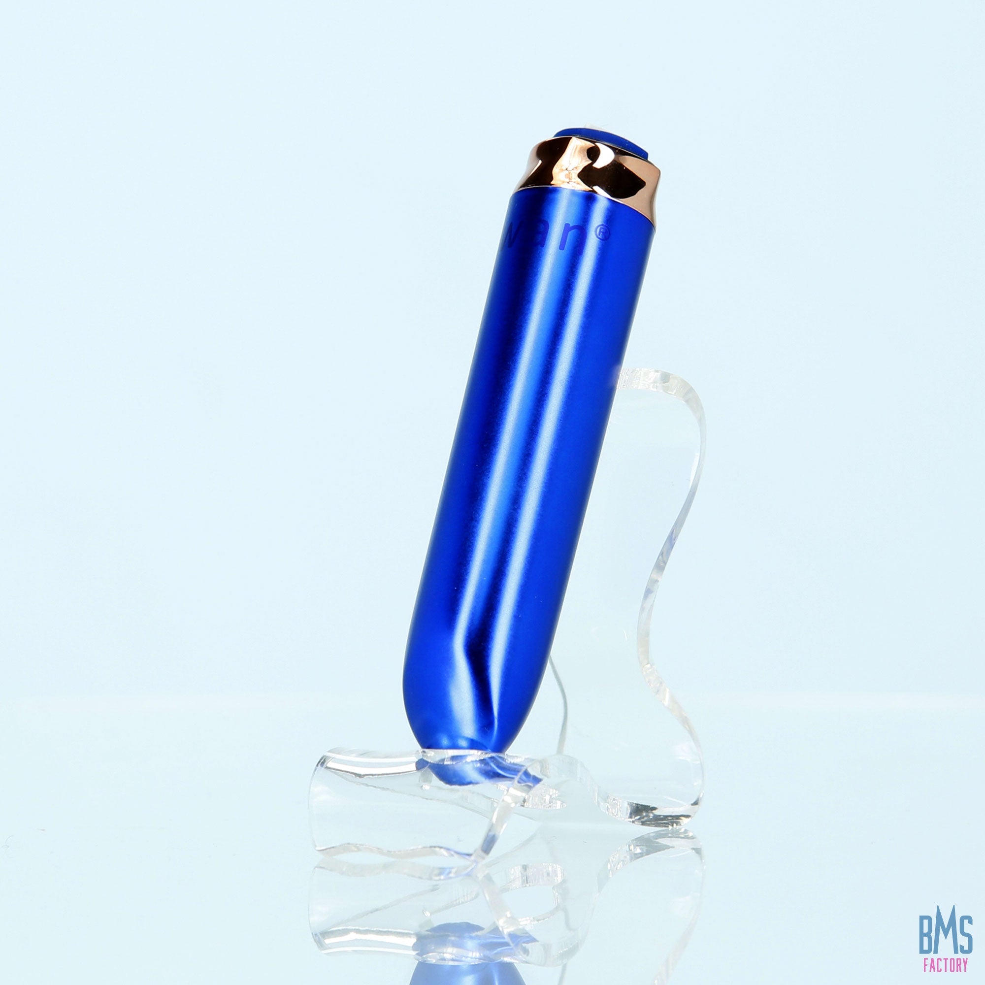 Swan® - Maximum Bullet Vibrator + Silicone Comfy Cuff – Blue - Swan Vibes