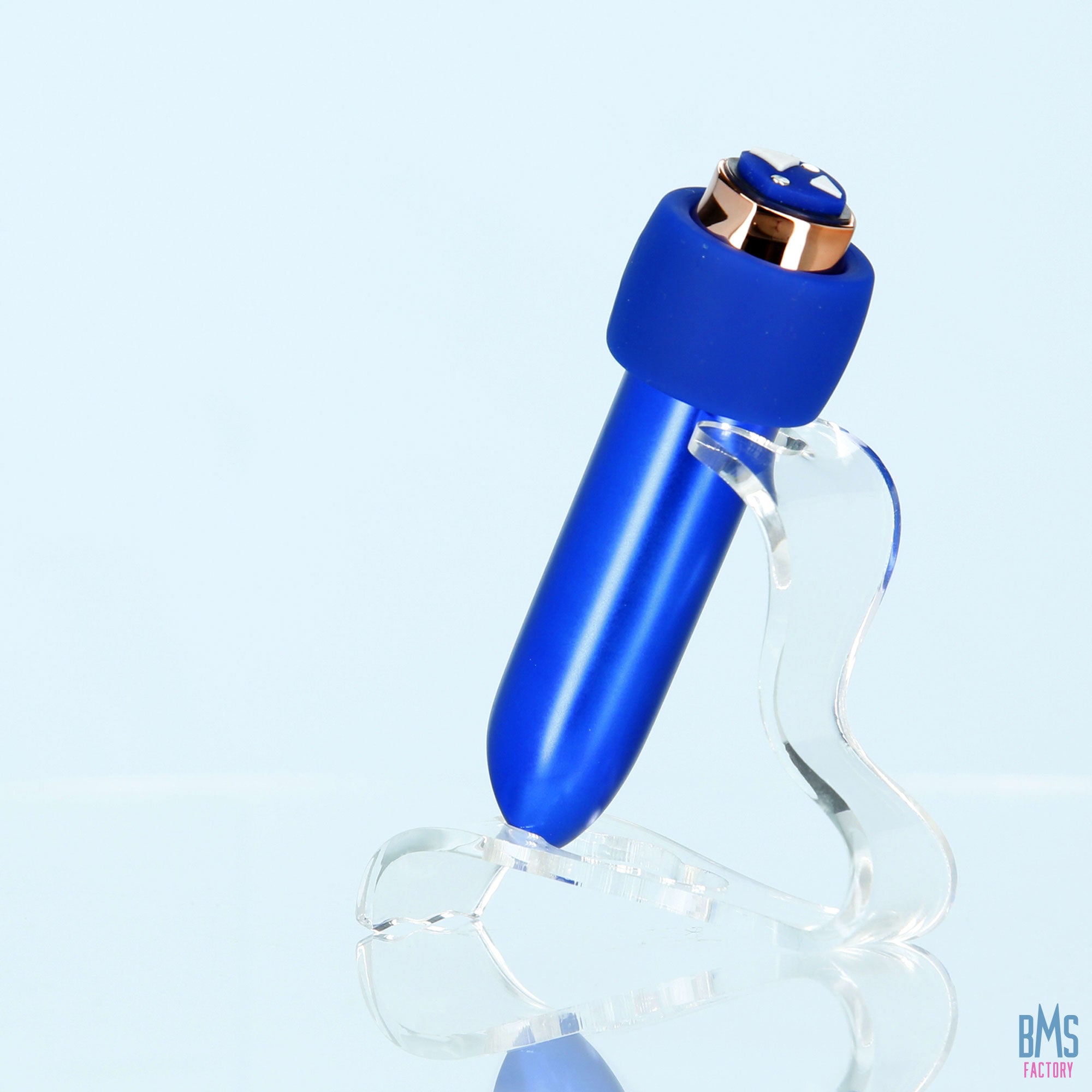 Swan® - Maximum Bullet Vibrator + Silicone Comfy Cuff – Blue - Swan Vibes