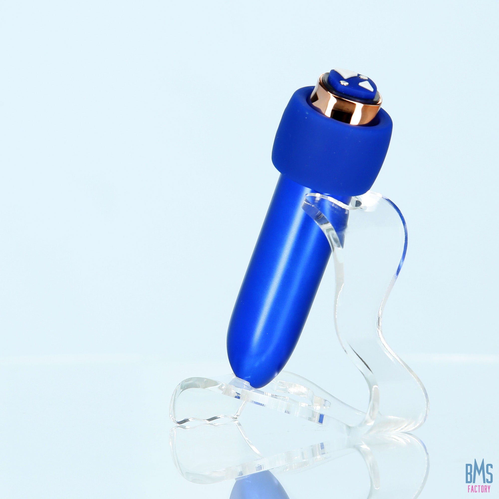 Swan® - Maximum Bullet Vibrator + Silicone Comfy Cuff – Blue - Swan Vibes