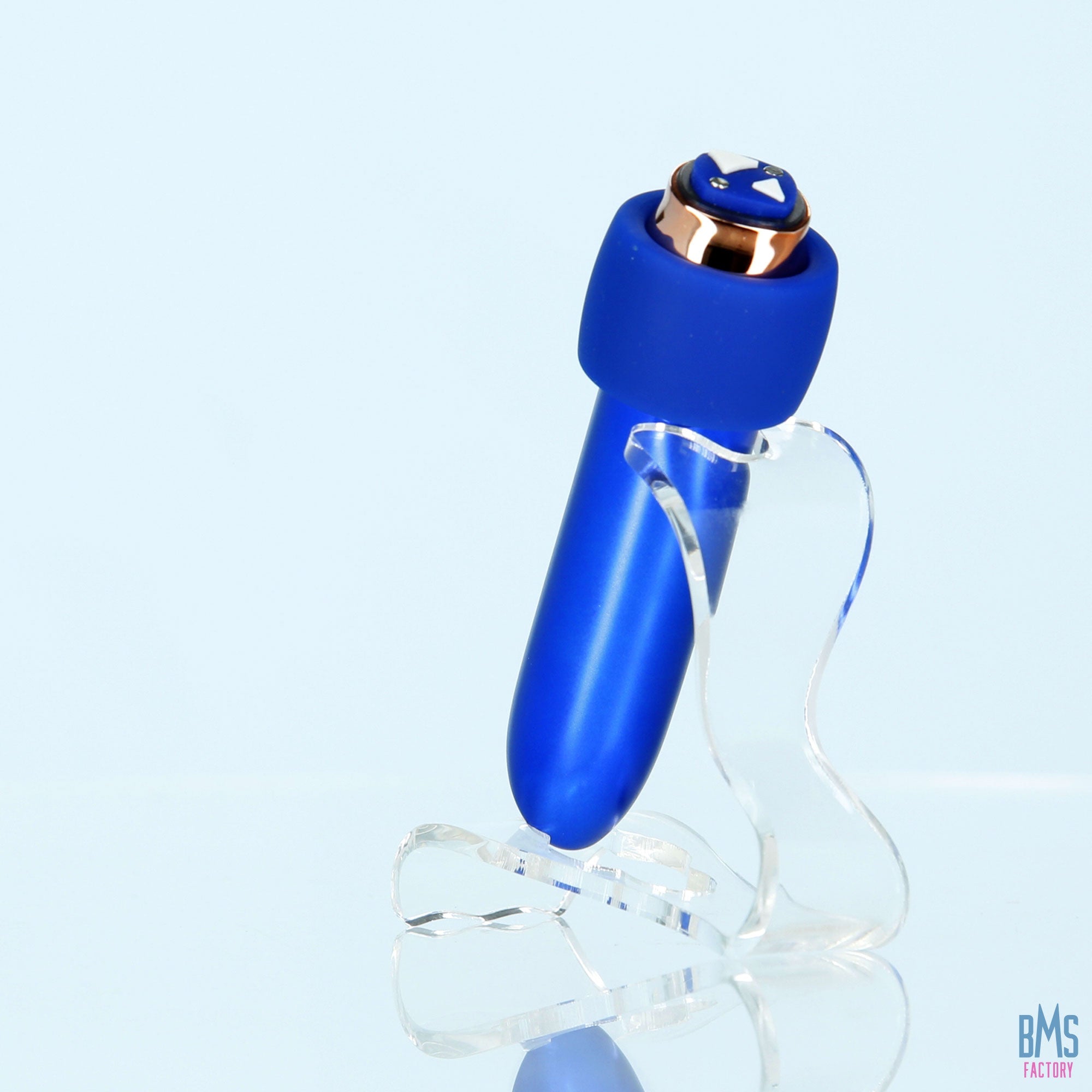 Swan® - Maximum Bullet Vibrator + Silicone Comfy Cuff – Blue - Swan Vibes