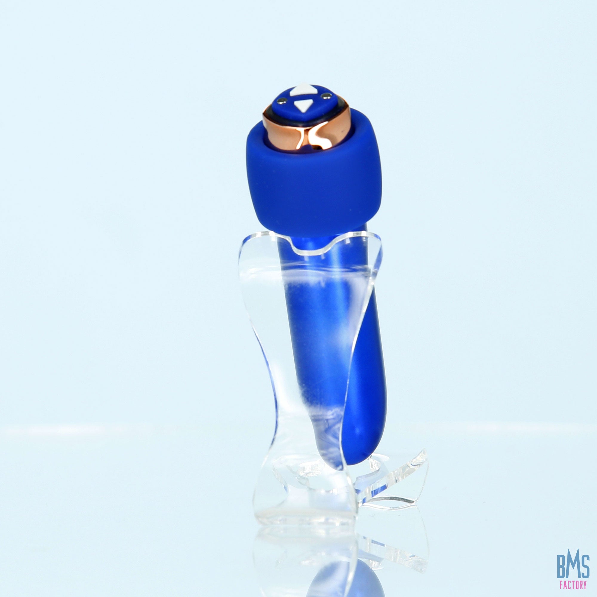 Swan® - Maximum Bullet Vibrator + Silicone Comfy Cuff – Blue - Swan Vibes