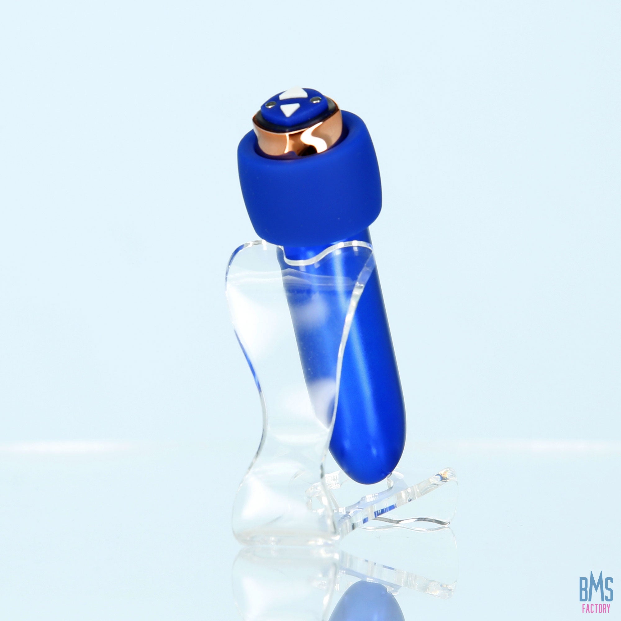 Swan® - Maximum Bullet Vibrator + Silicone Comfy Cuff – Blue - Swan Vibes