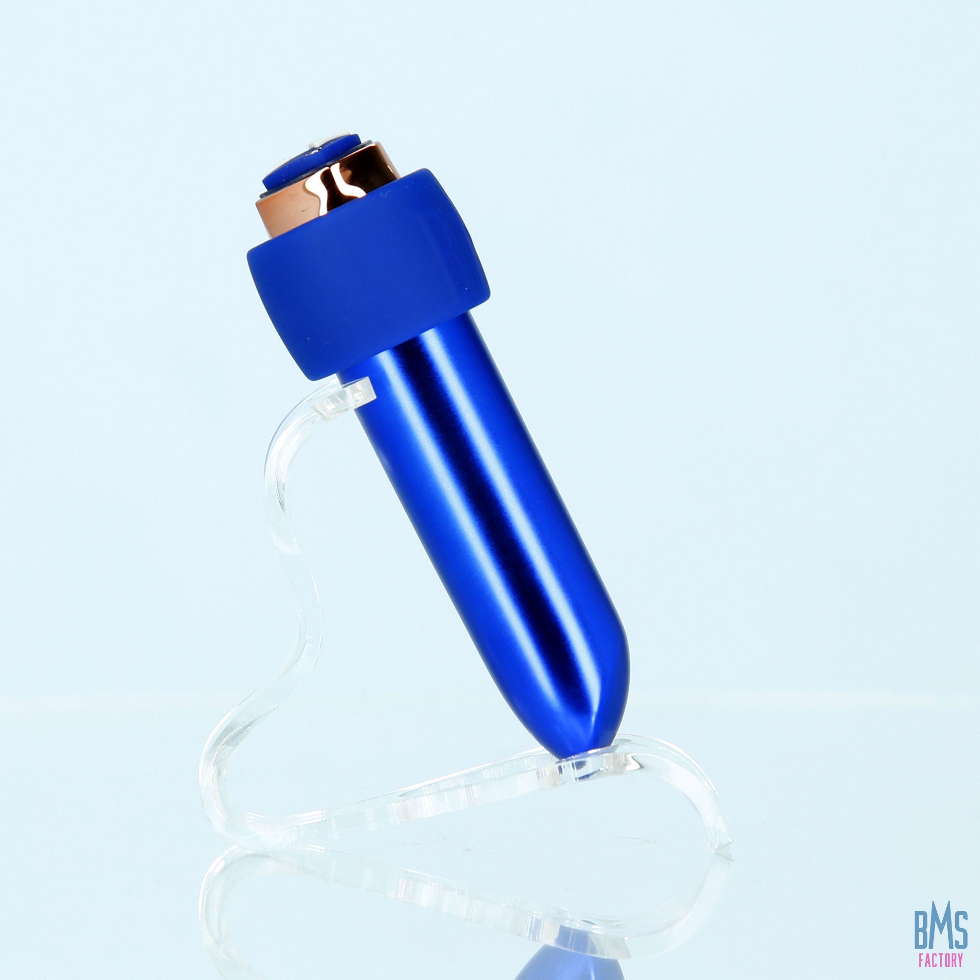 Swan® - Maximum Bullet Vibrator + Silicone Comfy Cuff – Blue - Swan Vibes