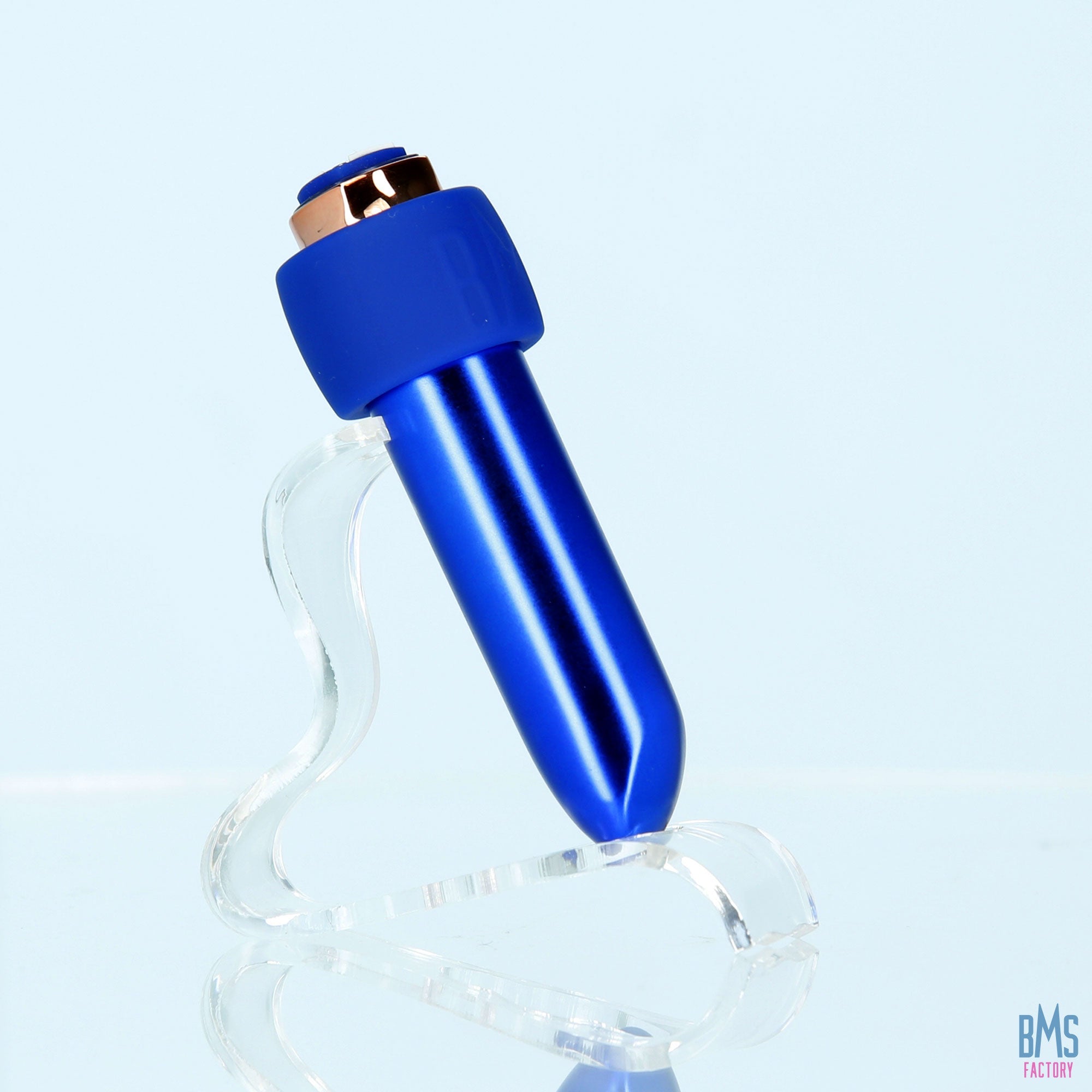Swan® - Maximum Bullet Vibrator + Silicone Comfy Cuff – Blue - Swan Vibes