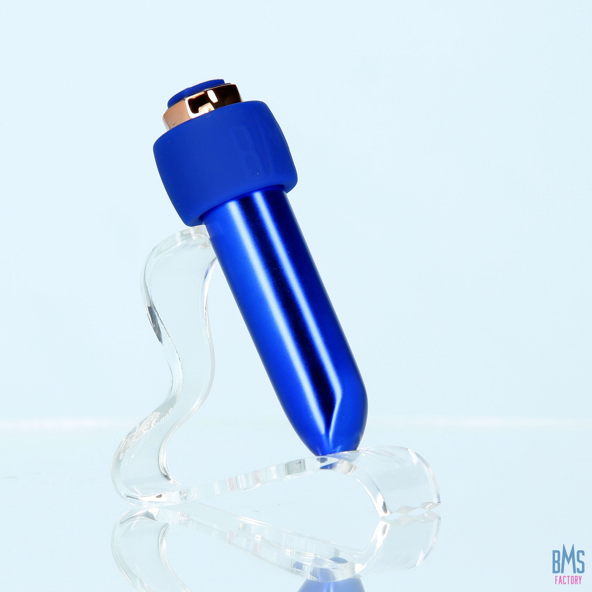 Swan® - Maximum Bullet Vibrator + Silicone Comfy Cuff – Blue - Swan Vibes