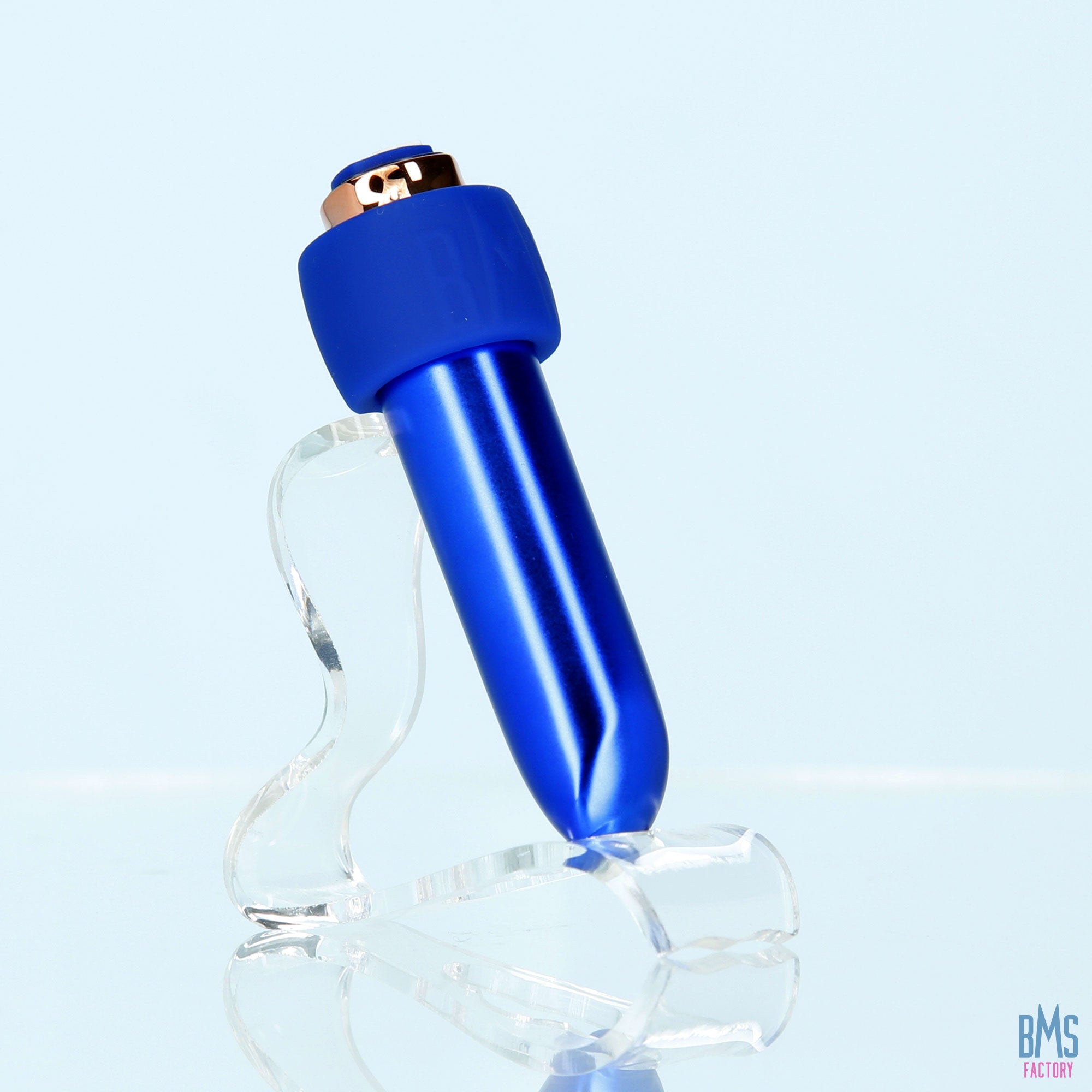 Swan® - Maximum Bullet Vibrator + Silicone Comfy Cuff – Blue - Swan Vibes