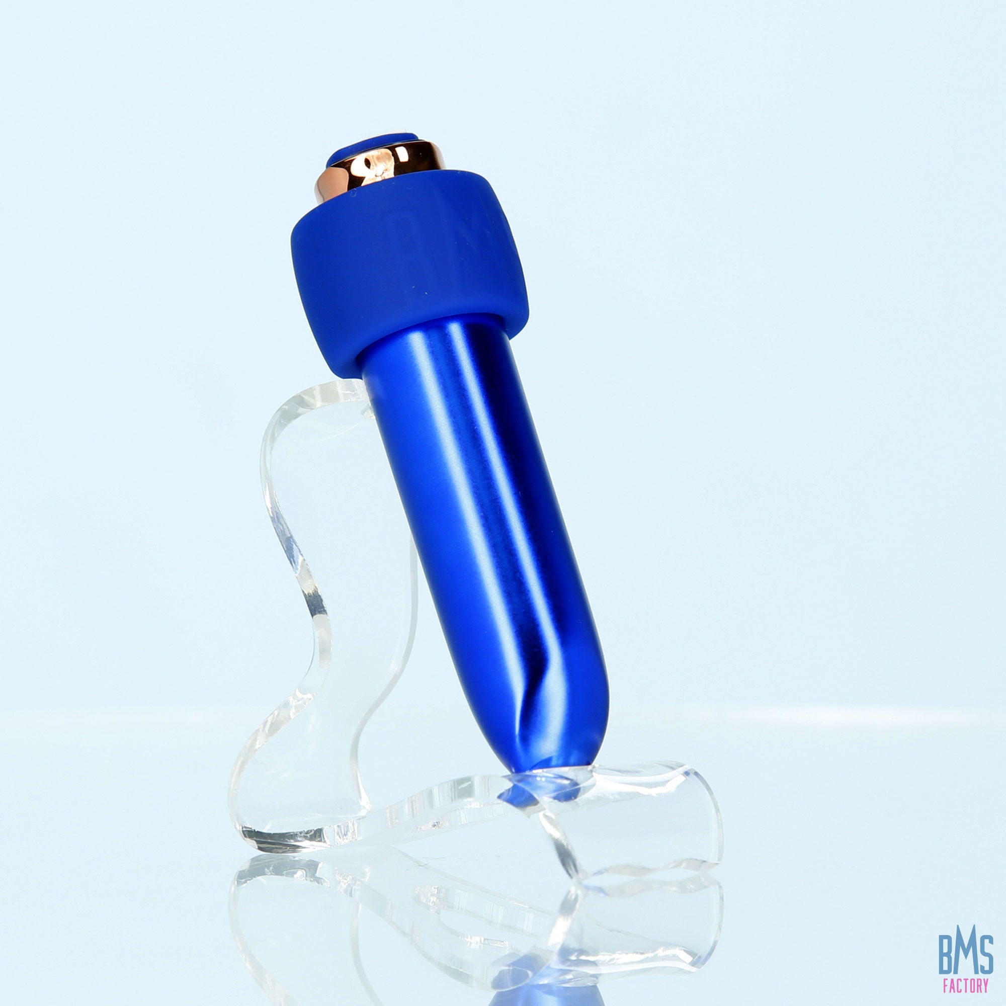 Swan® - Maximum Bullet Vibrator + Silicone Comfy Cuff – Blue - Swan Vibes