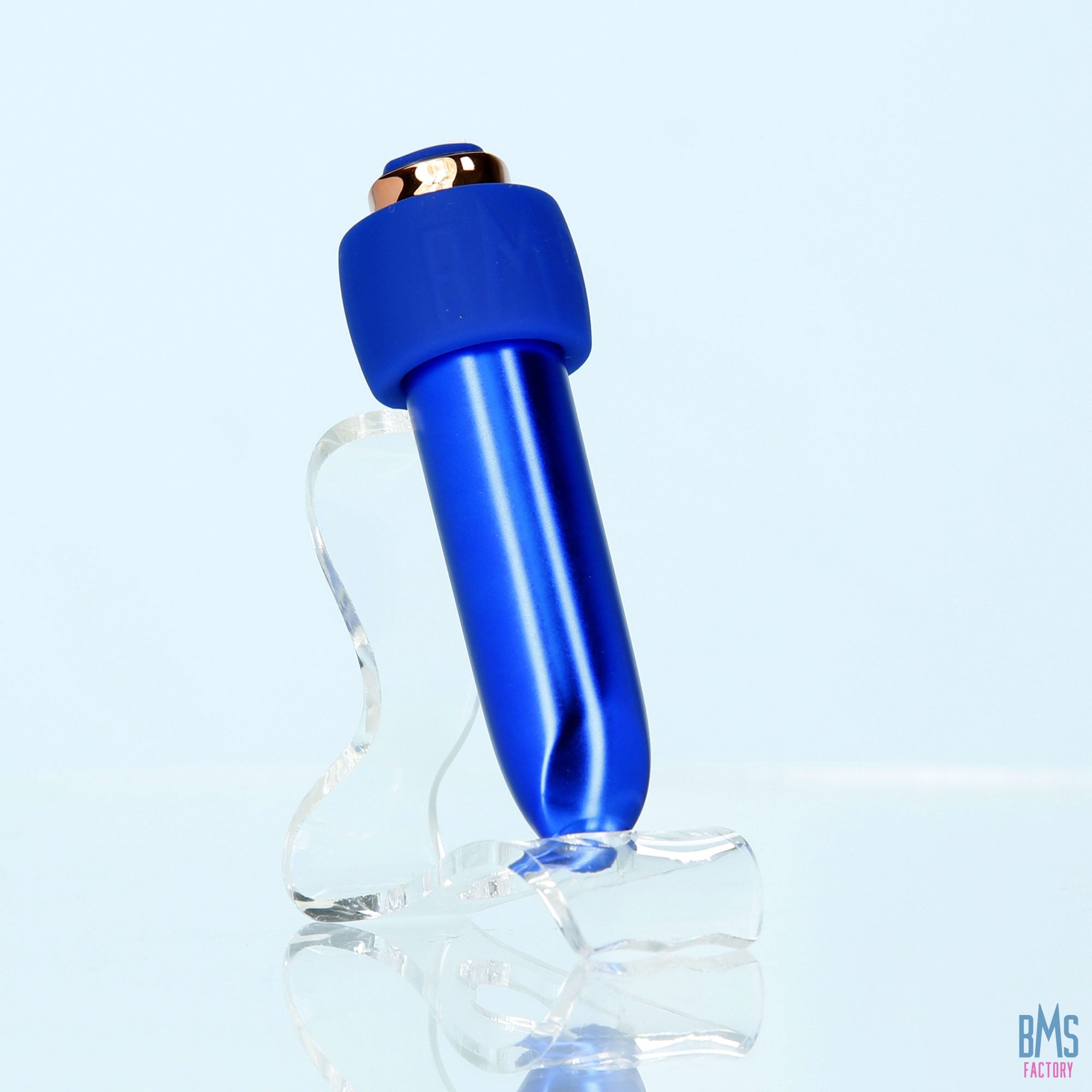 Swan® - Maximum Bullet Vibrator + Silicone Comfy Cuff – Blue - Swan Vibes