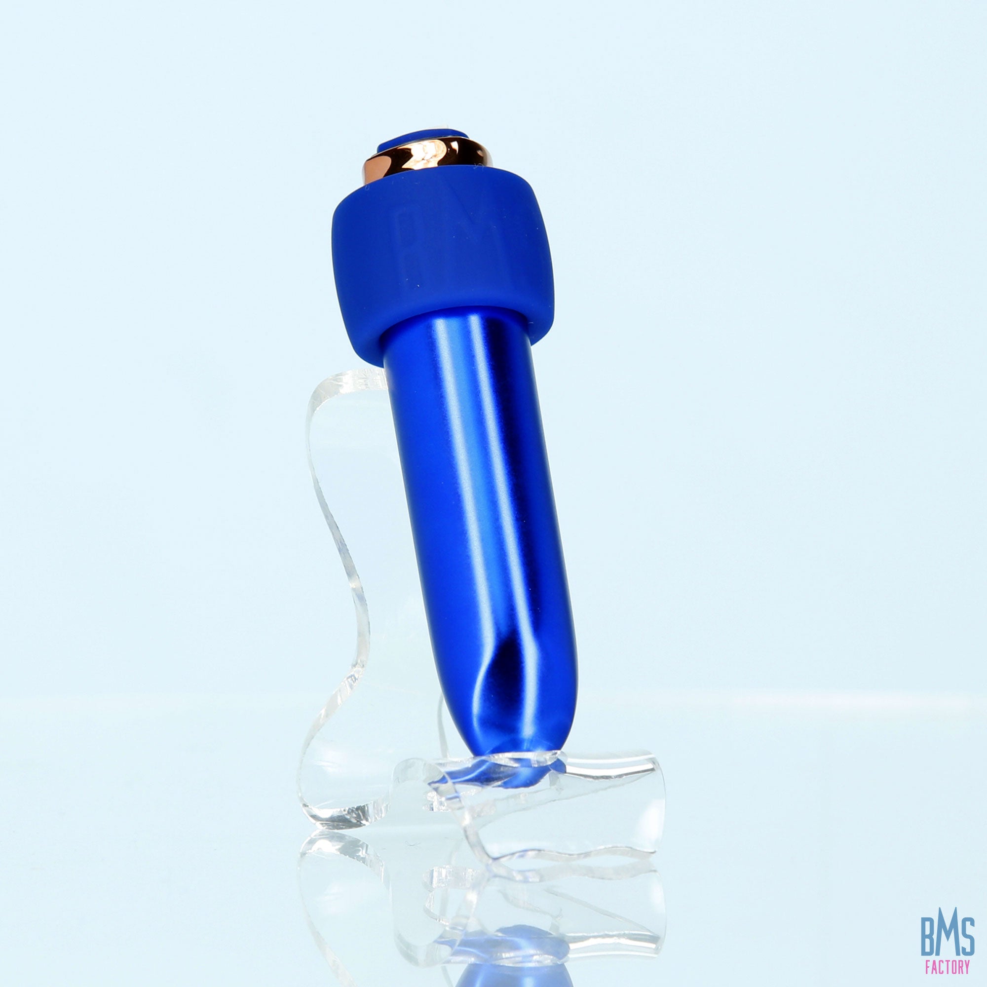 Swan® - Maximum Bullet Vibrator + Silicone Comfy Cuff – Blue - Swan Vibes