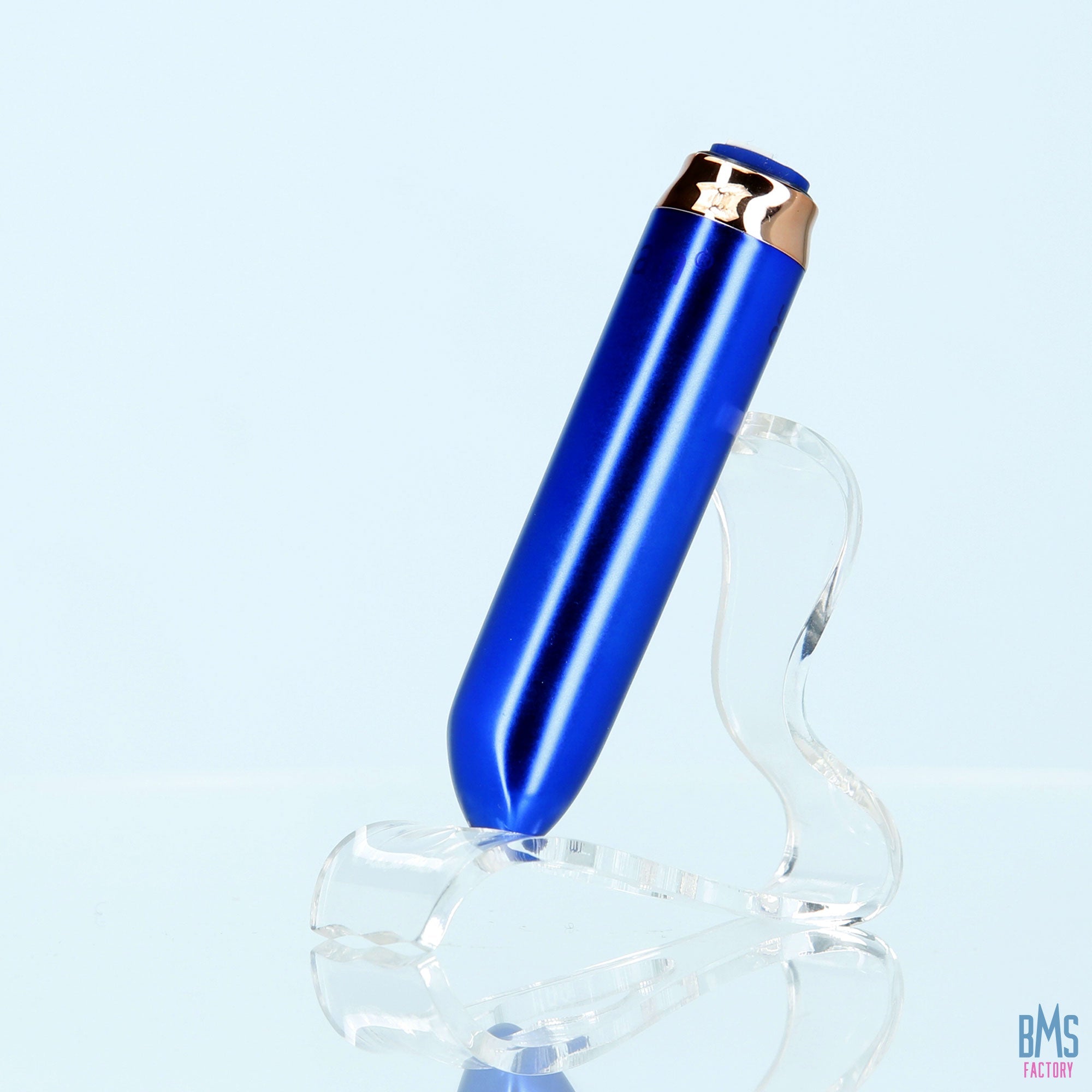 Swan® - Maximum Bullet Vibrator + Silicone Comfy Cuff – Blue - Swan Vibes