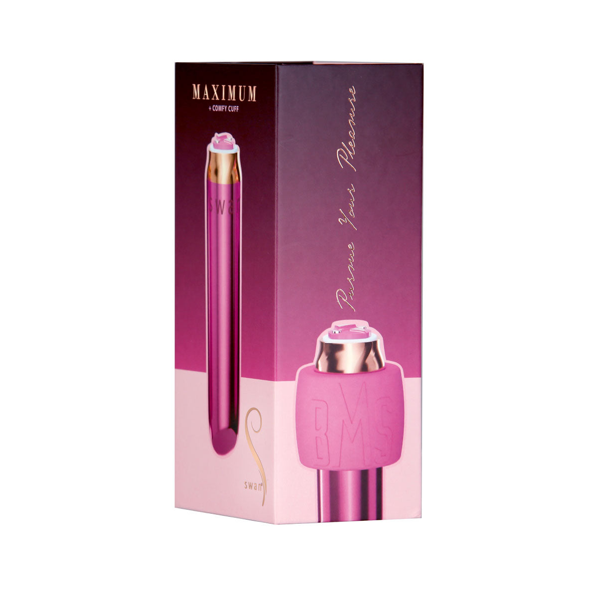 Swan® - Maximum Bullet Vibrator + Silicone Comfy Cuff – Pink - Swan Vibes