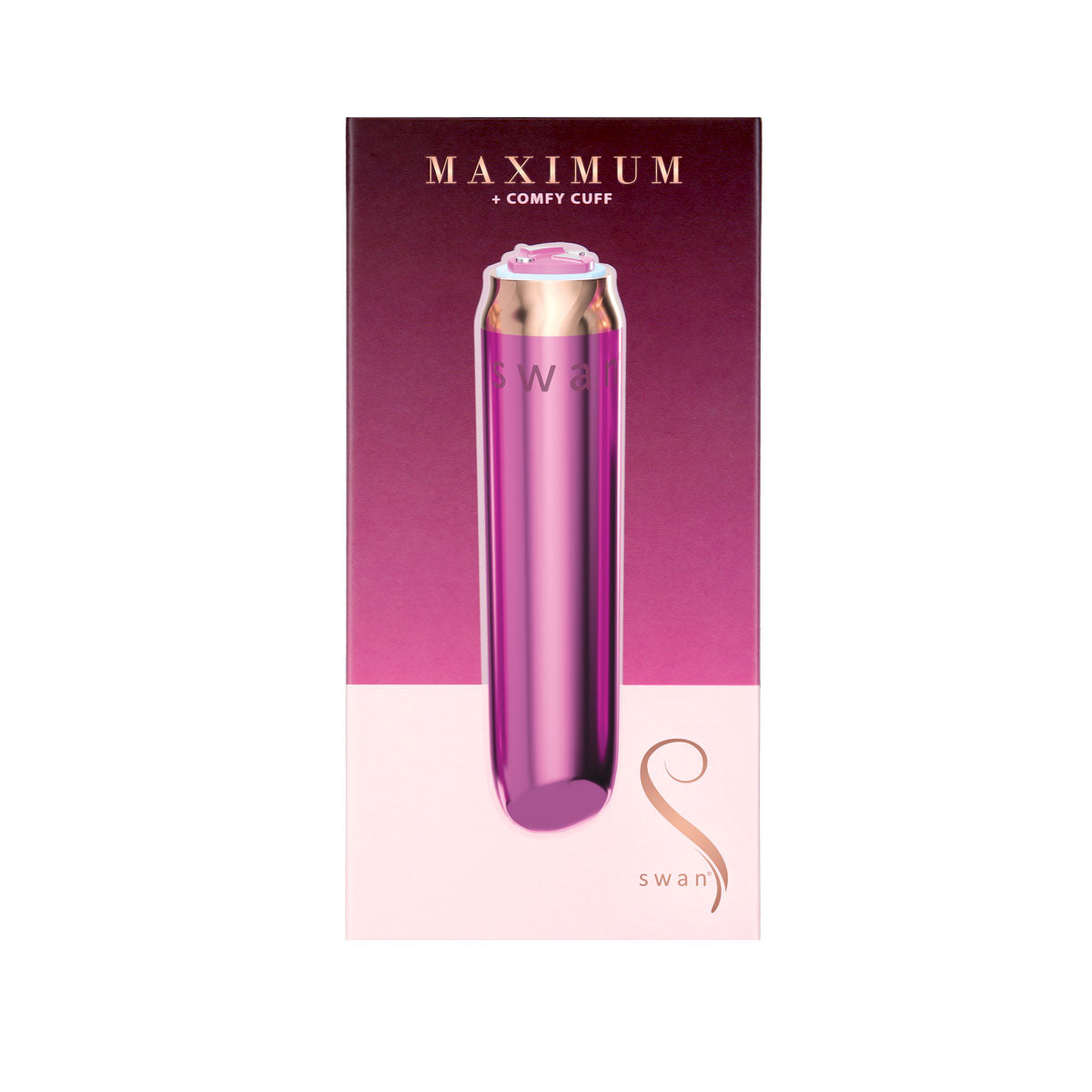 Swan® - Maximum Bullet Vibrator + Silicone Comfy Cuff – Pink - Swan Vibes