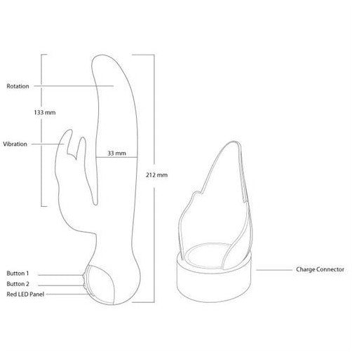 Swan - Adore Petite Elegance- Dual Silicone Vibrator - Hot Pink - Swan Vibes