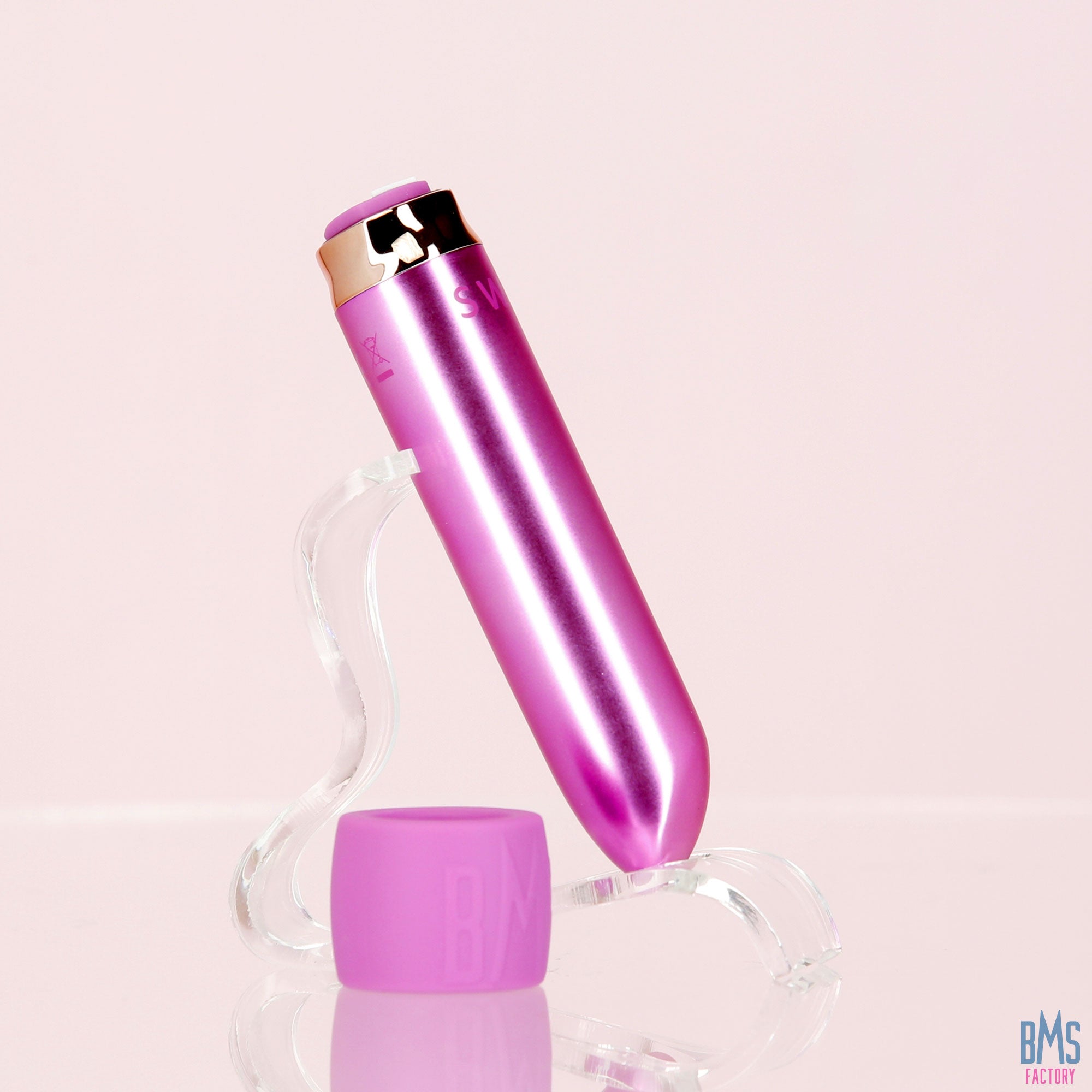 Swan® - Maximum Bullet Vibrator + Silicone Comfy Cuff – Pink - Swan Vibes