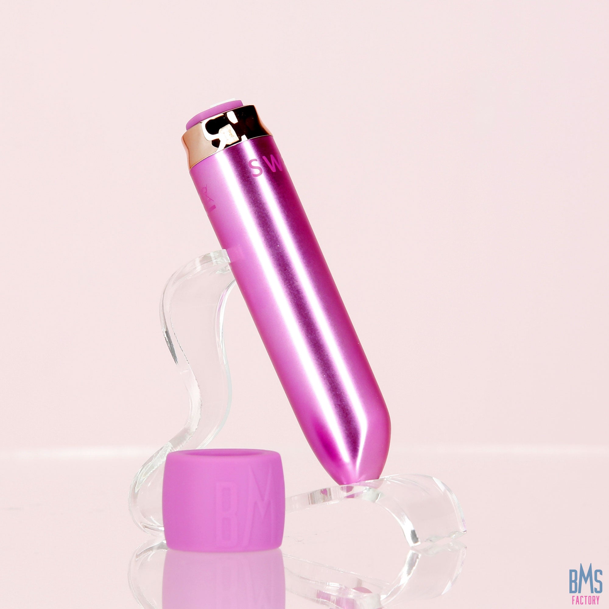 Swan® - Maximum Bullet Vibrator + Silicone Comfy Cuff – Pink - Swan Vibes
