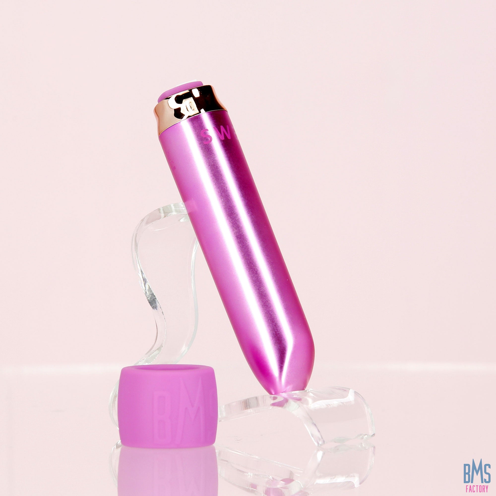 Swan® - Maximum Bullet Vibrator + Silicone Comfy Cuff – Pink - Swan Vibes